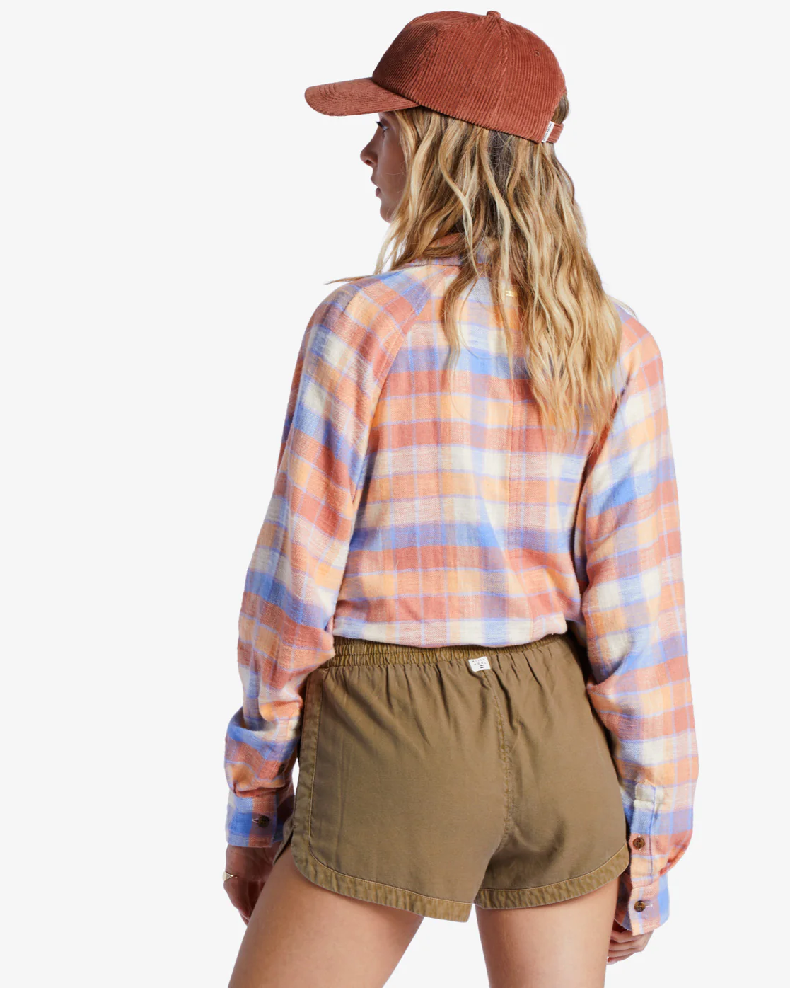 Billabong Road Trippin Elastic Waist Shorts - Sage -Biliabong Outlet