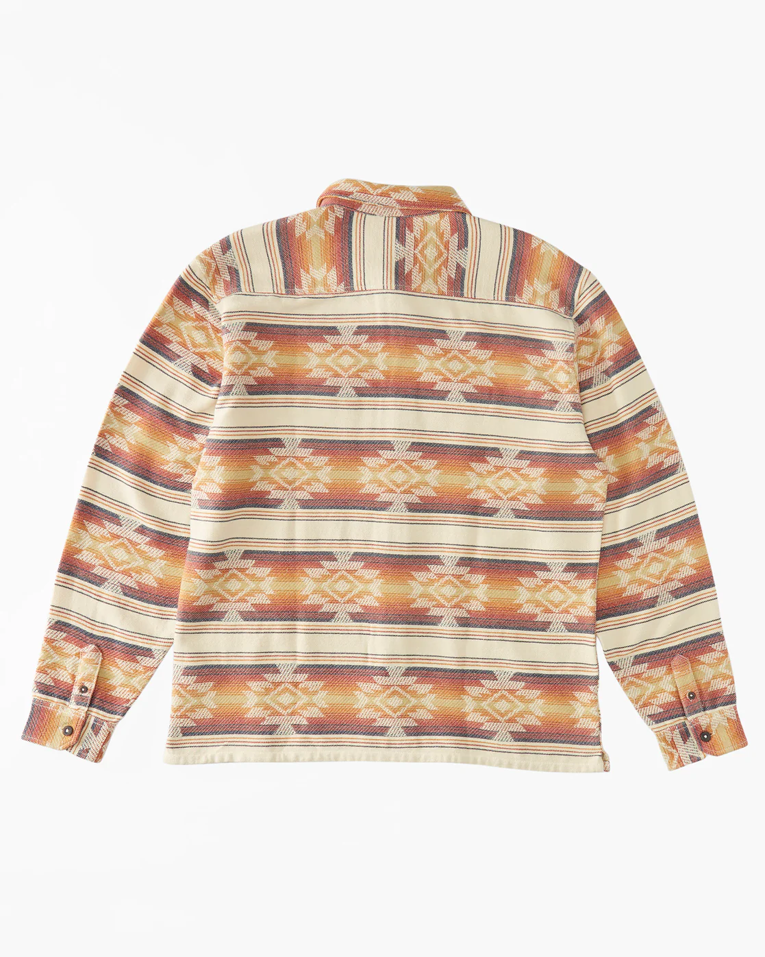 Billabong Offshore Jacquard Flannel Long Sleeve Shirt - Gold -Biliabong Outlet
