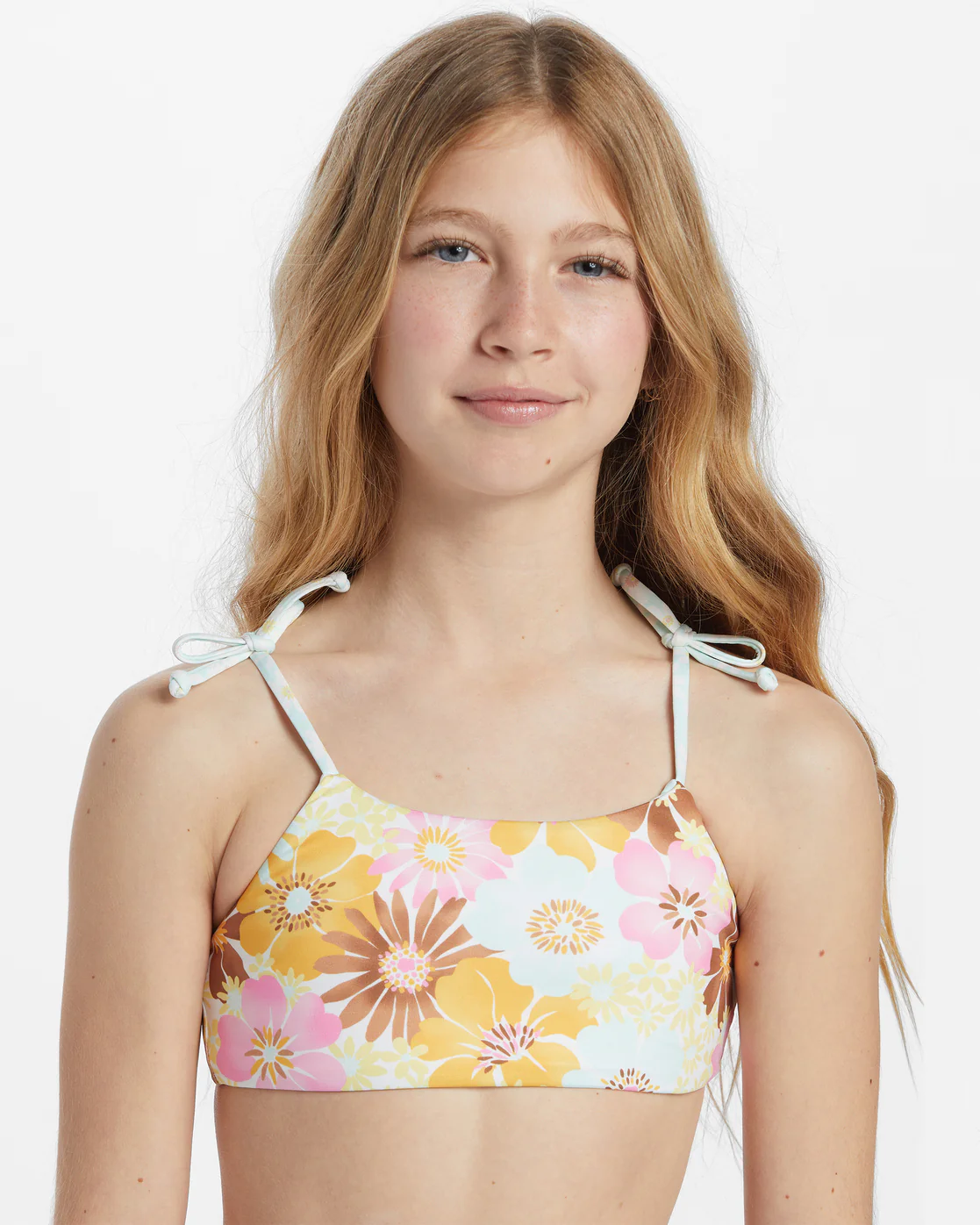 Billabong Girls Flower Power Rev Mini Crop Rashguard Swim Set - Multi -Biliabong Outlet