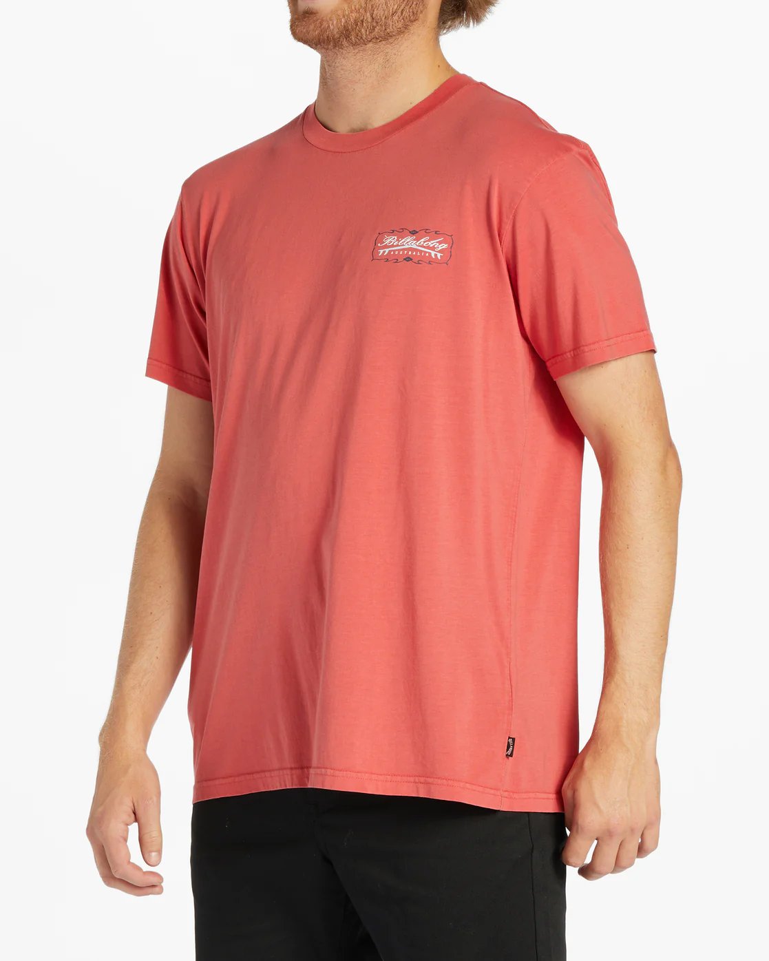 Billabong Crossboards Short Sleeve Wave Washed T-Shirt - Coral -Biliabong Outlet