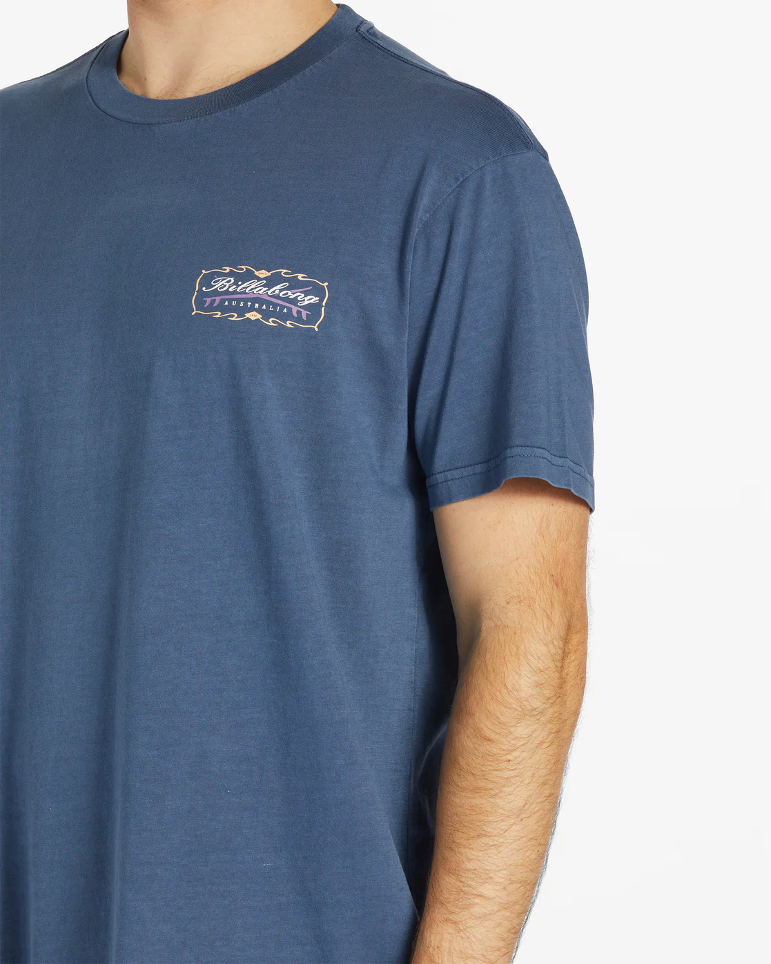 Billabong Crossboards Short Sleeve Wave Washed T-Shirt - Dark Blue -Biliabong Outlet