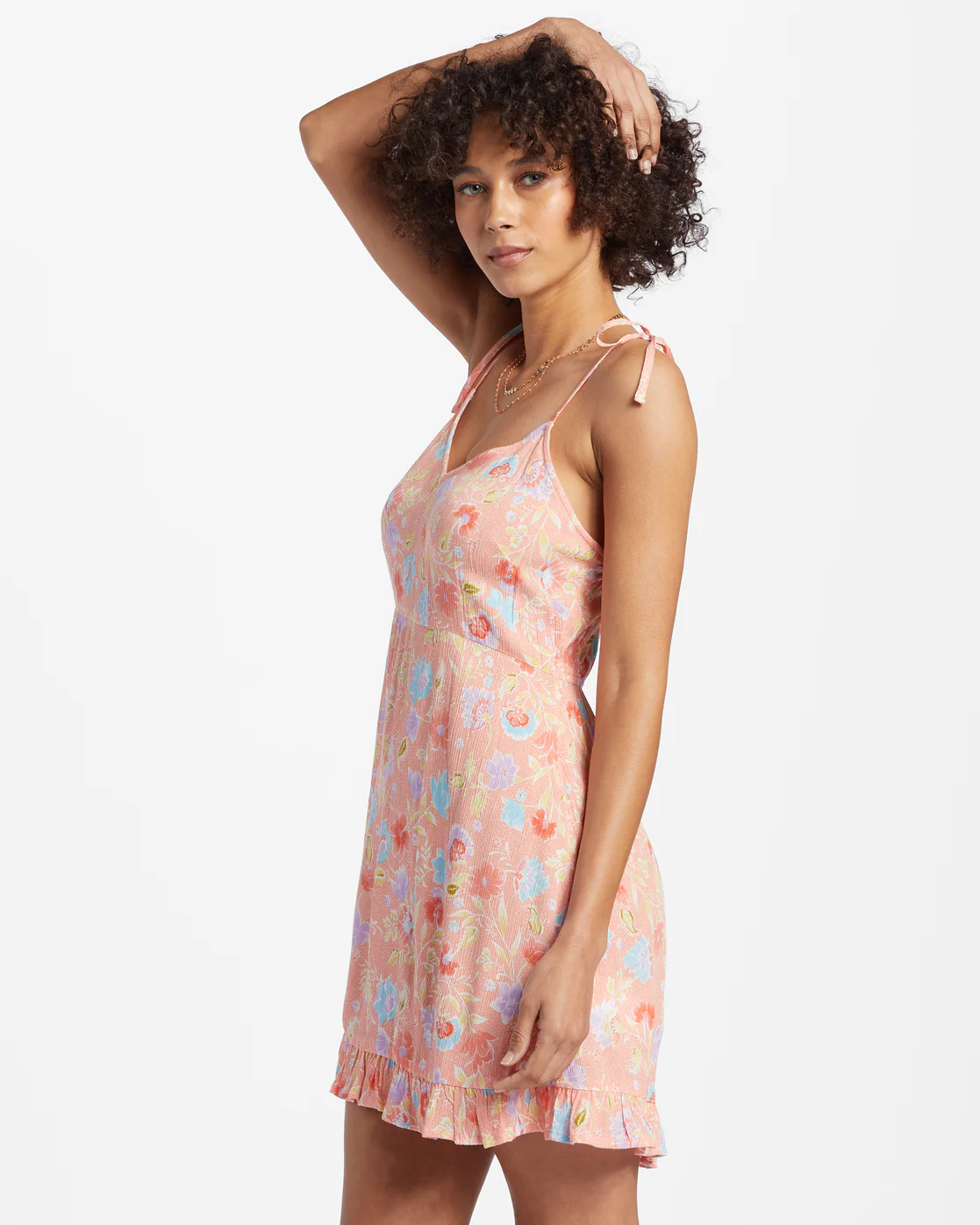 Billabong Heart Breaker Strappy Dress - Sweet Peach -Biliabong Outlet