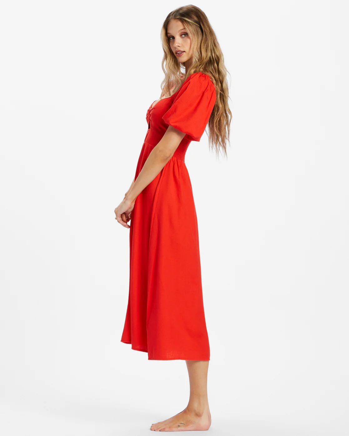Billabong Lovers Lane Dress - Rad Red -Biliabong Outlet