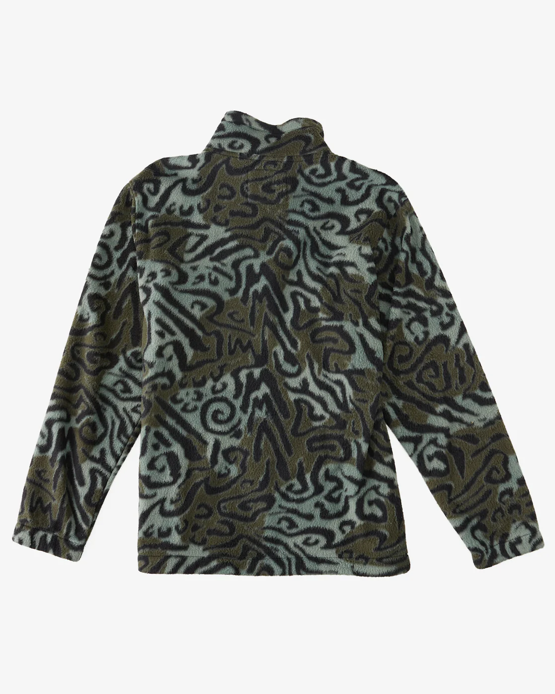 Billabong Boundary Half-Zip Mock Neck Fleece - Camo -Biliabong Outlet
