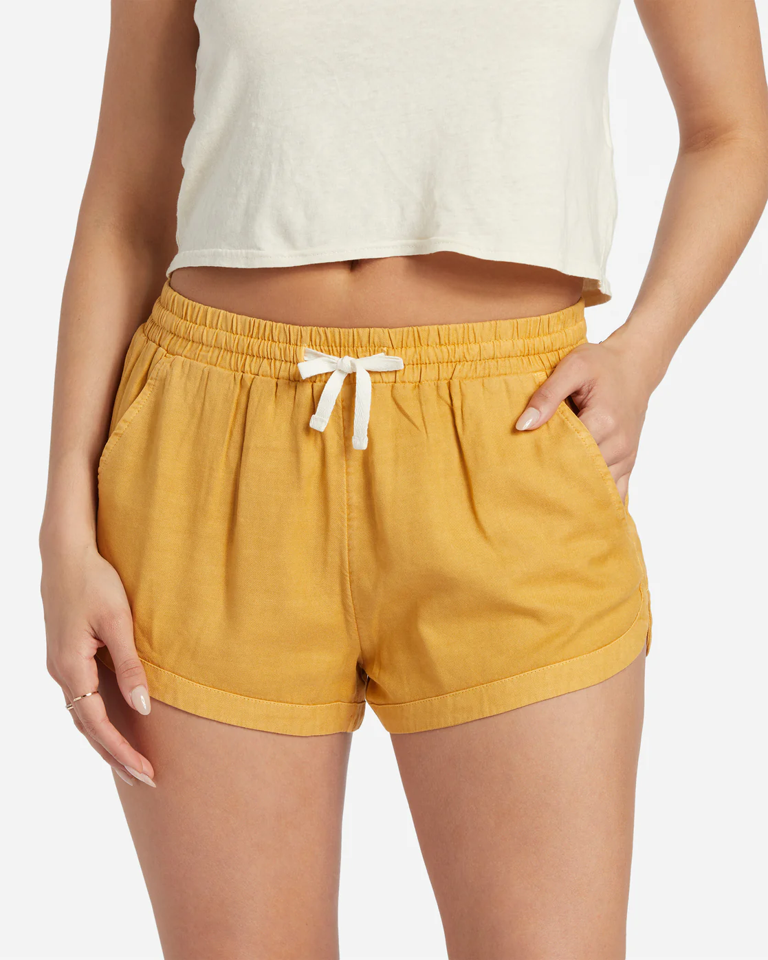 Billabong Road Trippin Elastic Waist Shorts - Wild Honey -Biliabong Outlet