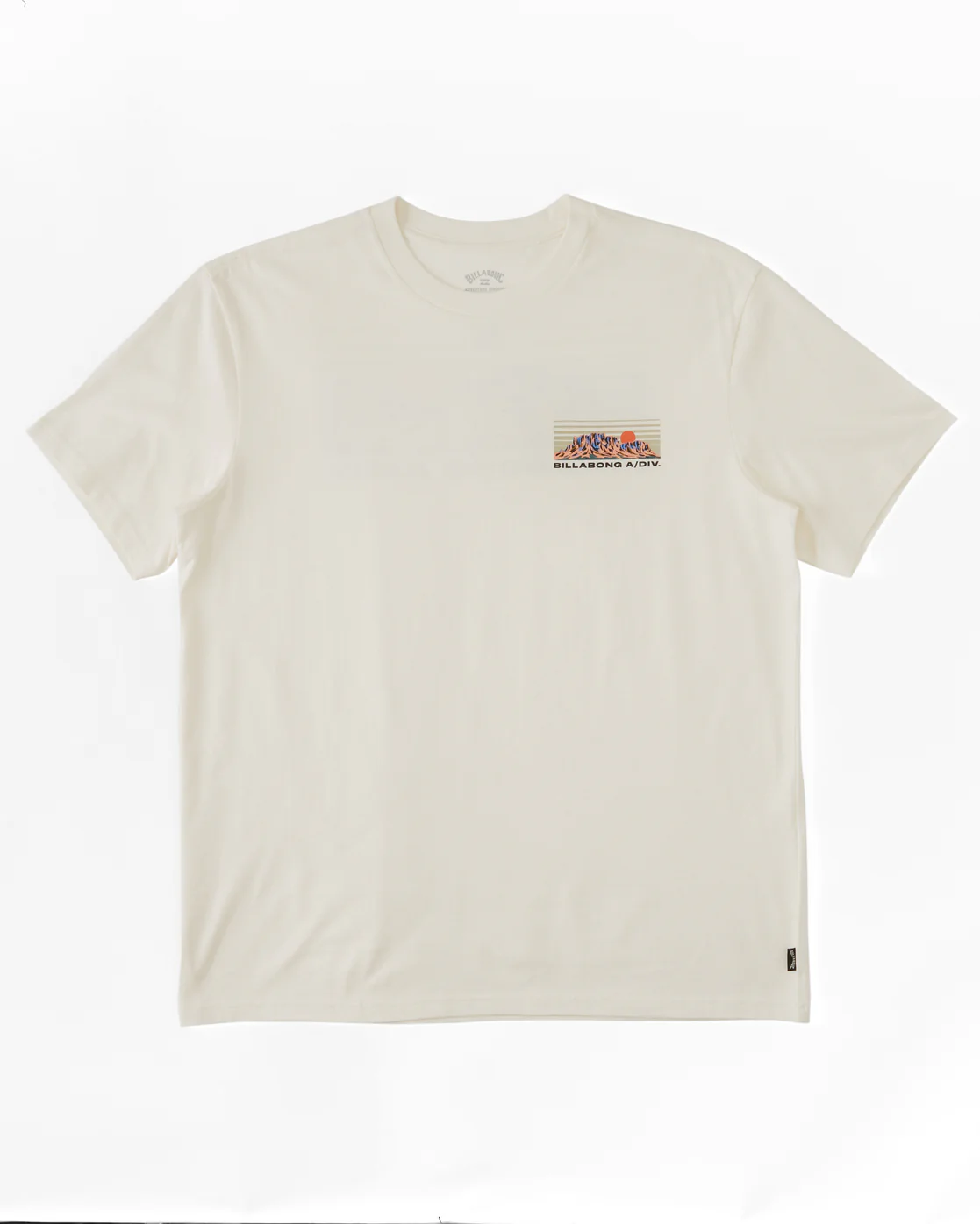 Billabong Length Short Sleeve T-Shirt - Off White -Biliabong Outlet