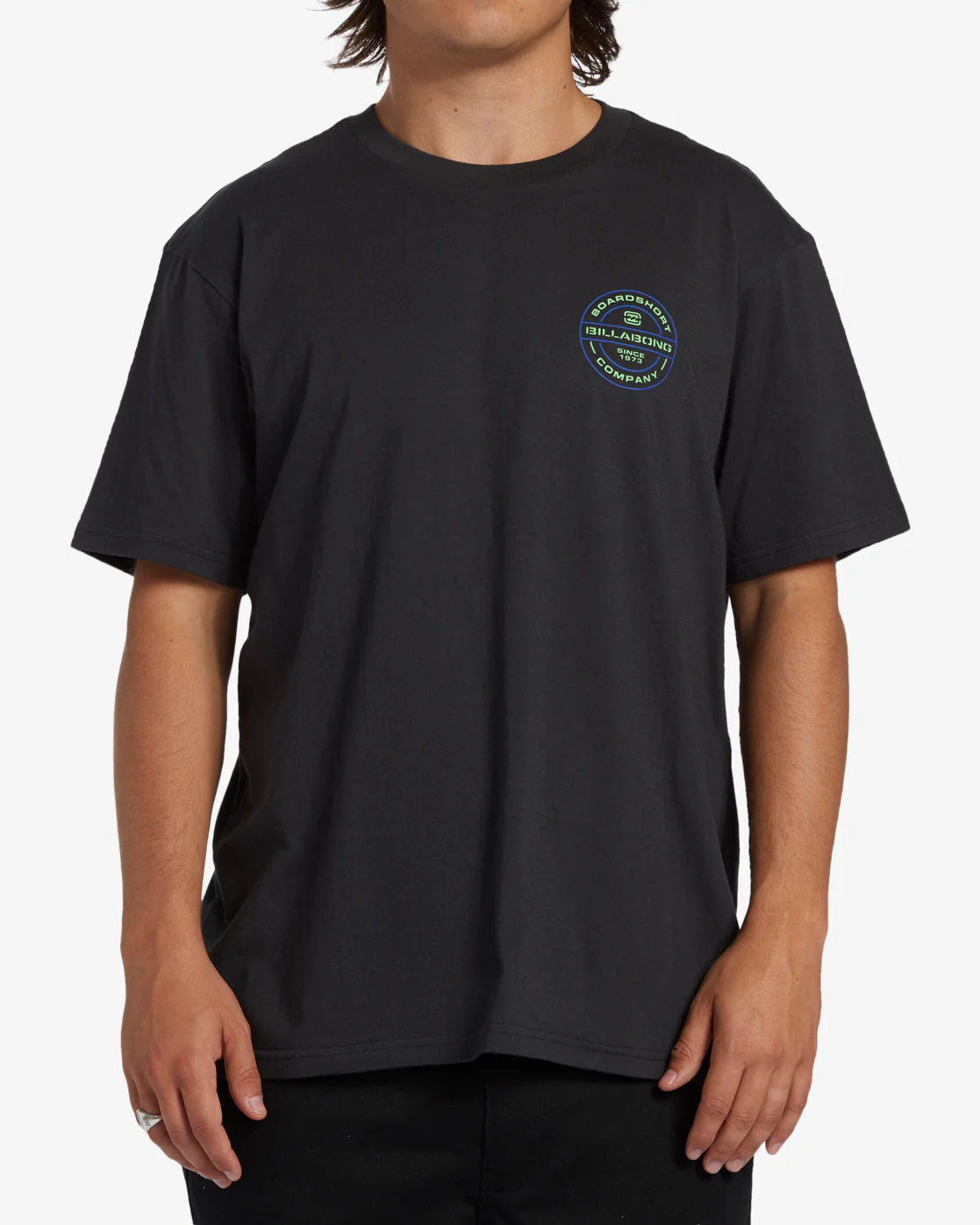 Billabong Rotor Short Sleeve T-Shirt - Washed Black -Biliabong Outlet