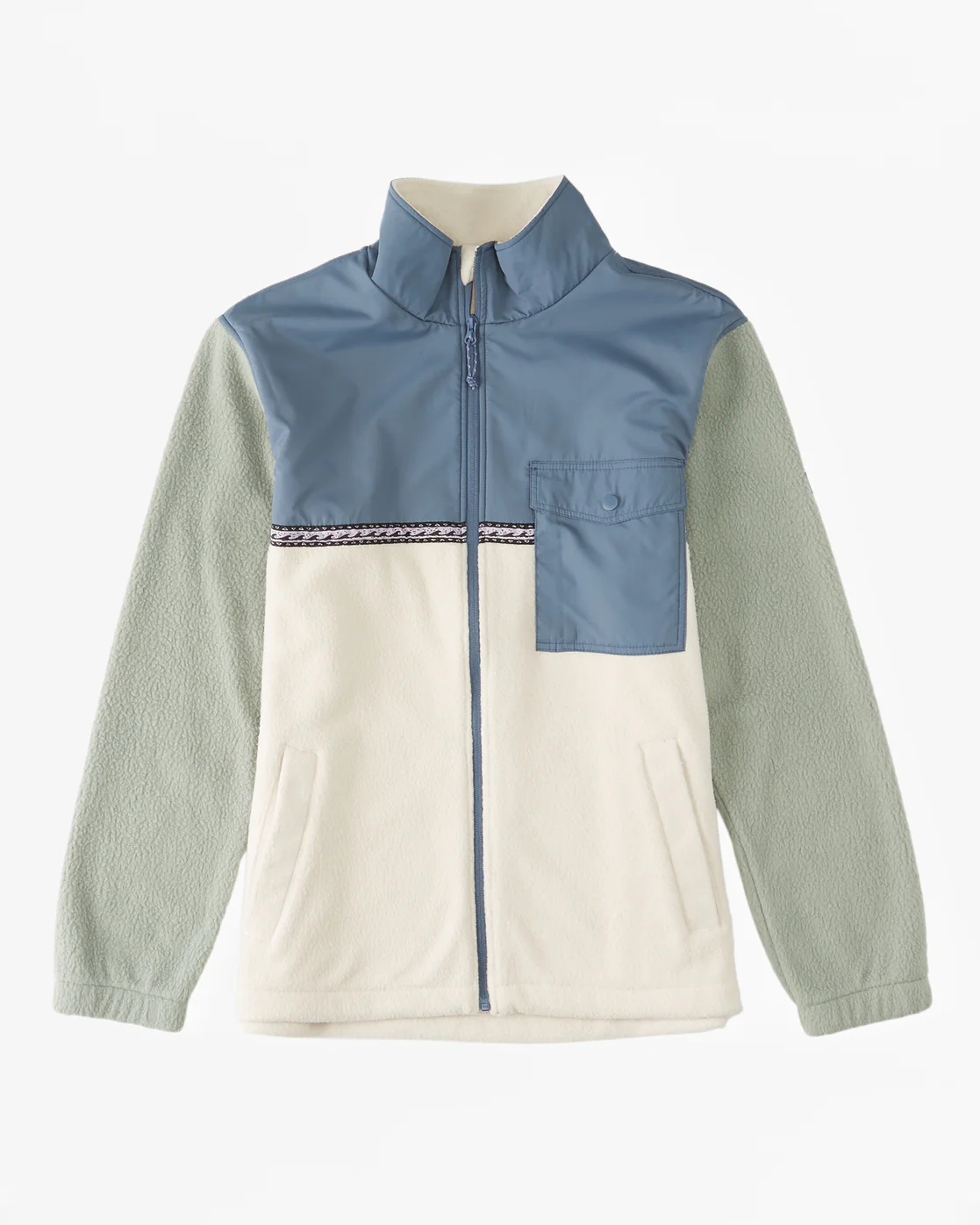 Billabong A/Div Boundary Trail Zip-Up Fleece - Chino -Biliabong Outlet