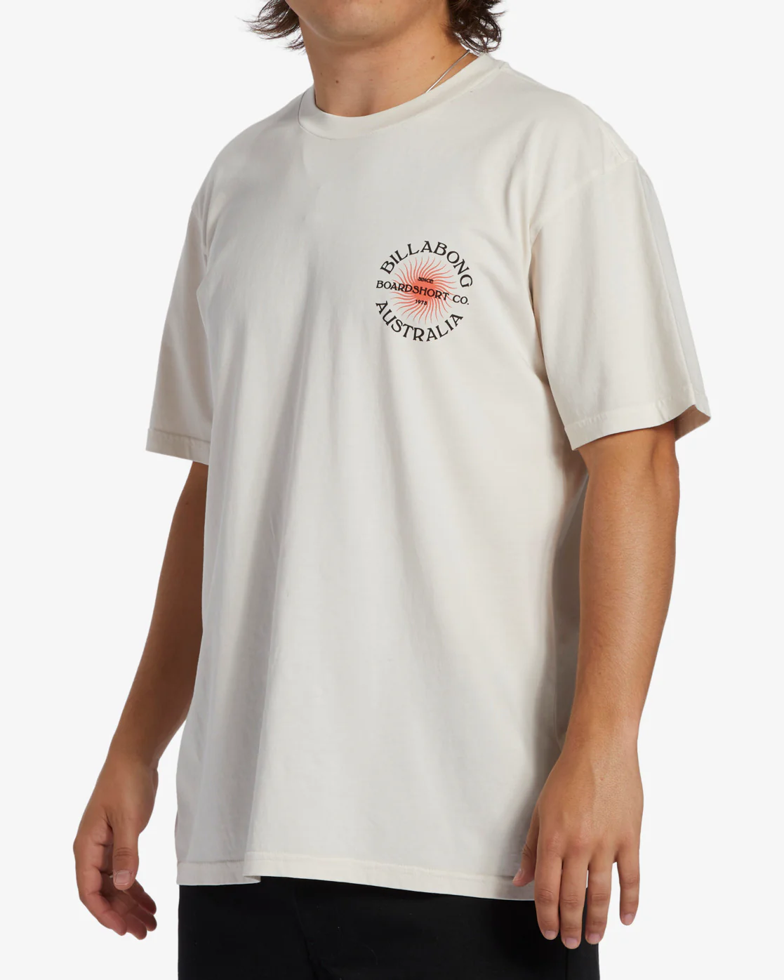 Billabong Connection Short Sleeve Wave Washed T-Shirt - Off White -Biliabong Outlet