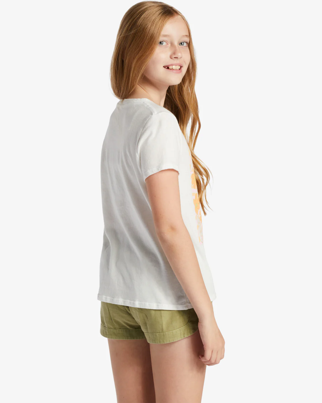 Billabong Girls Peace And Love T-Shirt - Salt Crystal -Biliabong Outlet