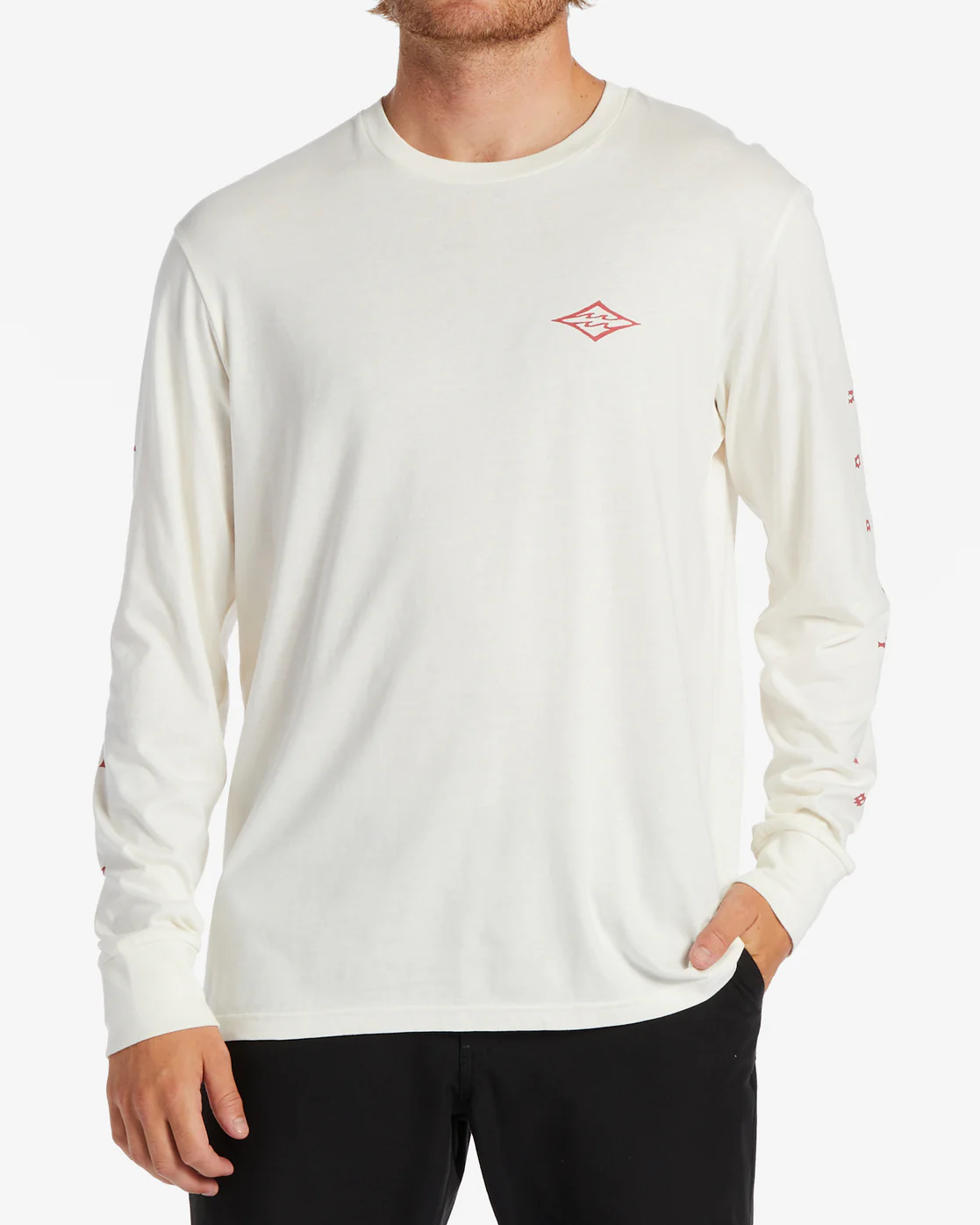 Billabong Unity Long Sleeve T-Shirt - Off White -Biliabong Outlet