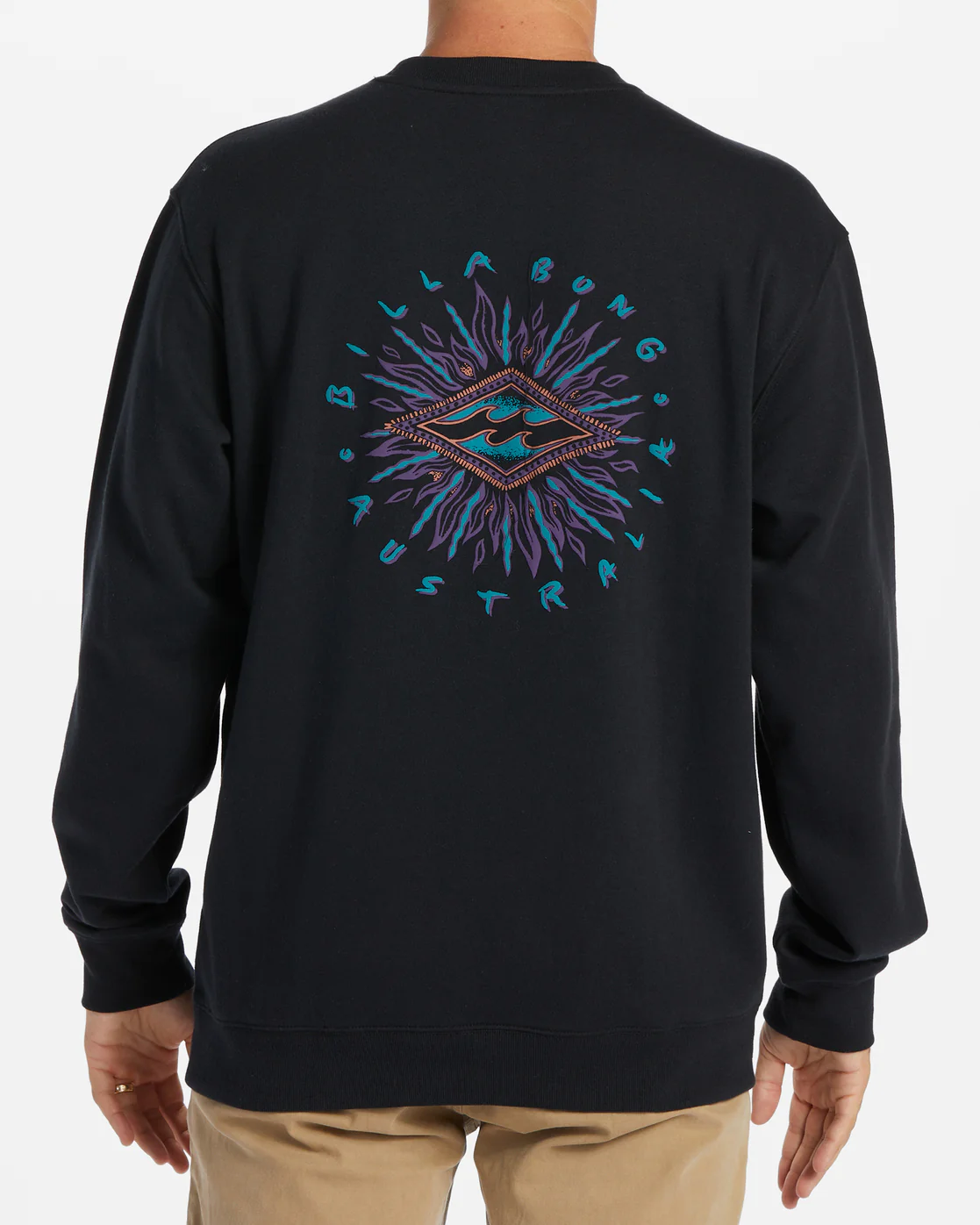 Billabong Short Sands Sweatshirt - Black -Biliabong Outlet