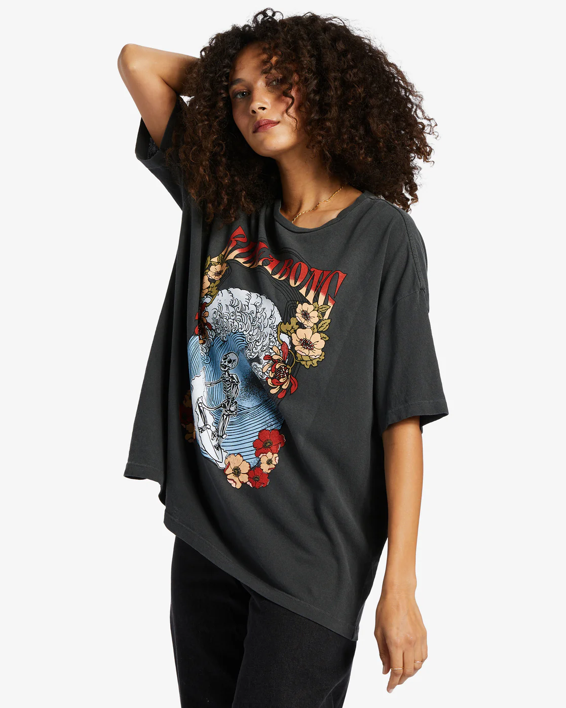 Billabong Big Wave T-Shirt - Off Black -Biliabong Outlet