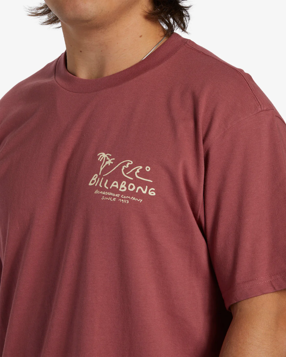 Billabong Lounge Short Sleeve T-Shirt - Rose Dust -Biliabong Outlet