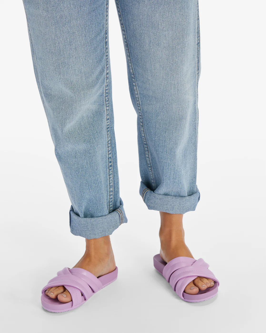 Billabong Serena Slider Sandals - Lilac -Biliabong Outlet
