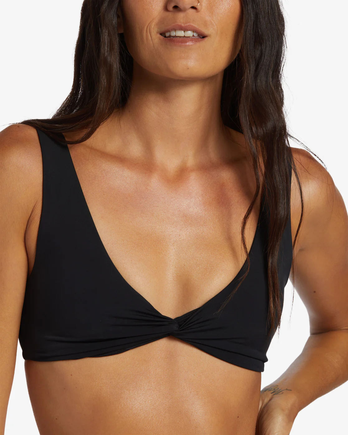Billabong A/Div Twisted Tank Bikini Top - Black -Biliabong Outlet