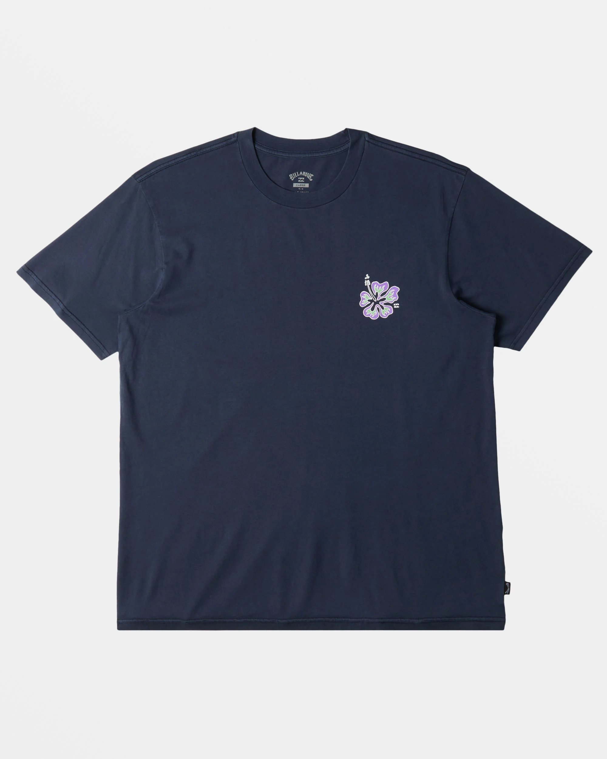 Billabong Hibiscus T-Shirt - Navy -Biliabong Outlet