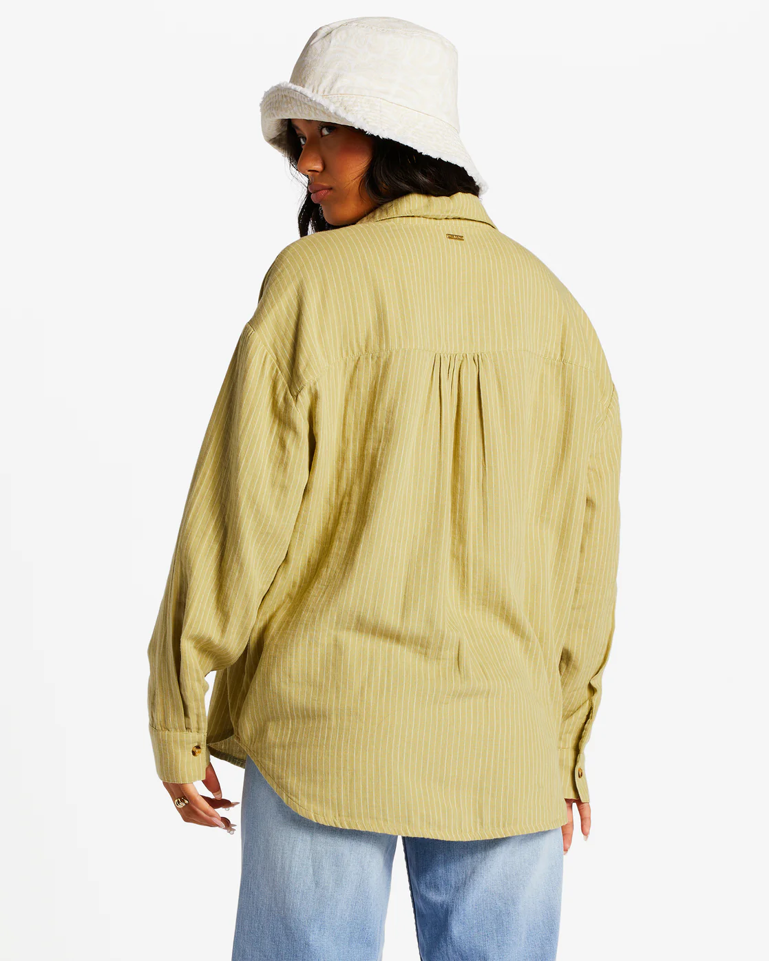 Billabong Right On Long Sleeve Shirt - Avocado 1 -Biliabong Outlet