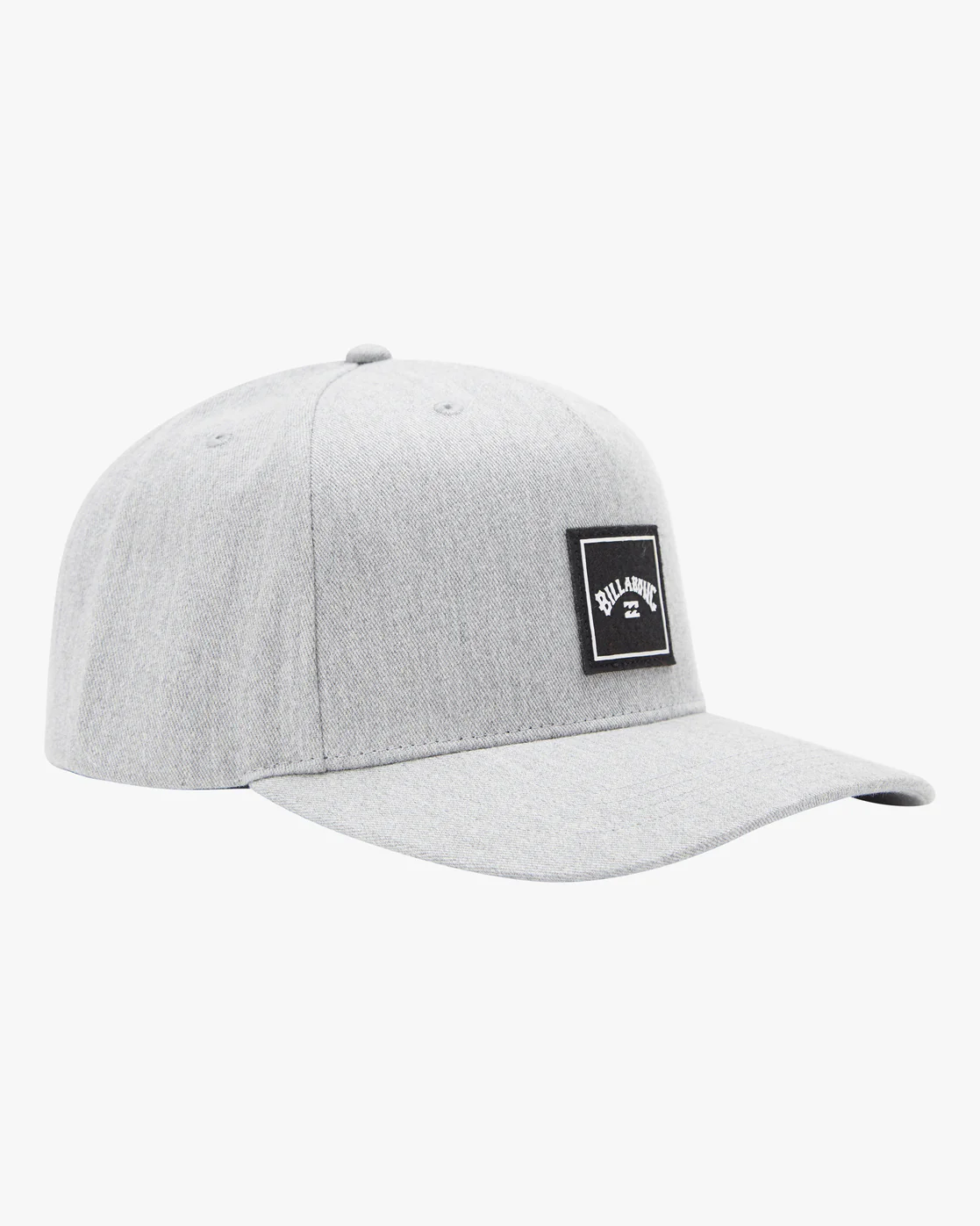 Billabong Stacked Snapback Hat - Grey Heather -Biliabong Outlet