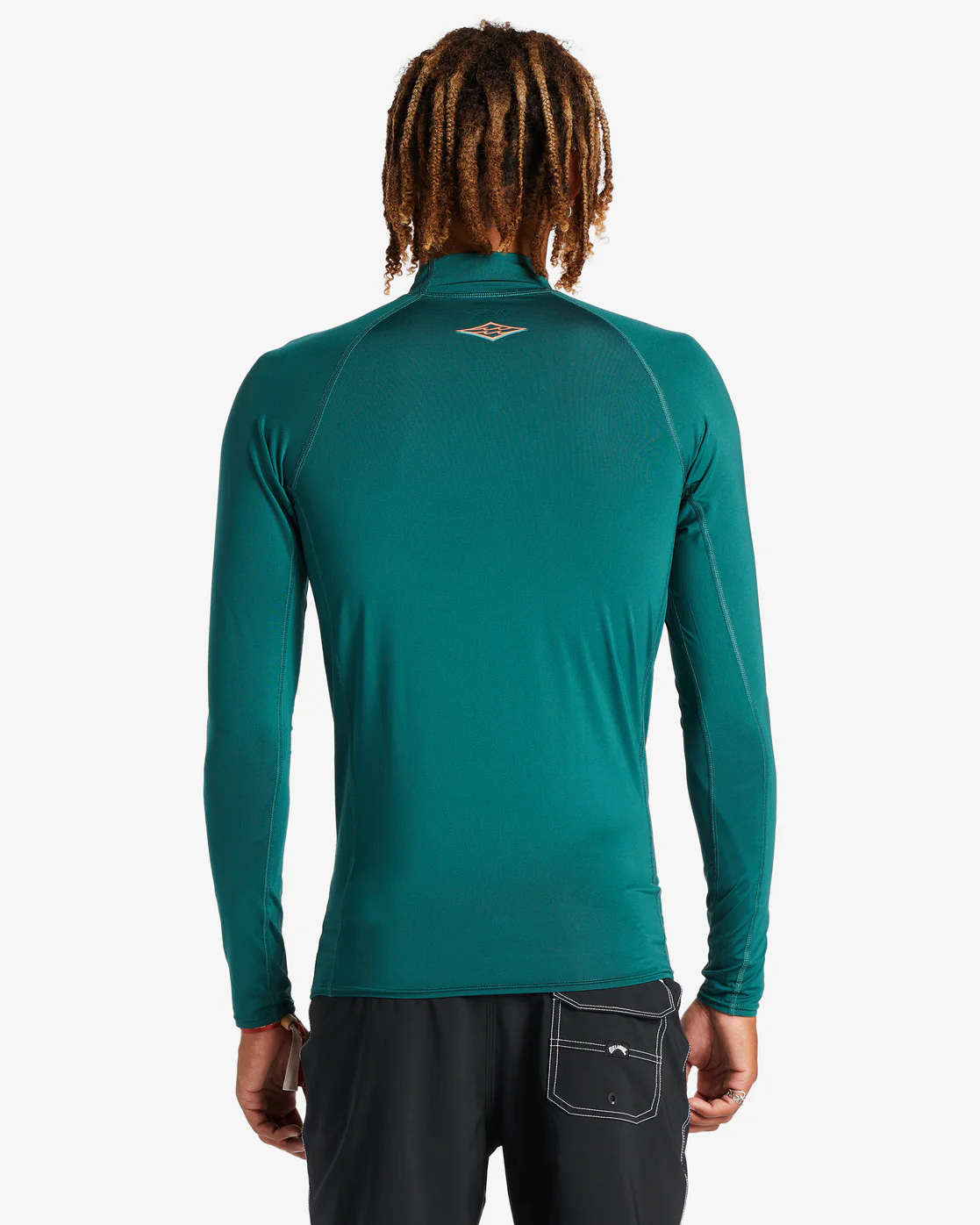 Billabong Arch Diamond Long Sleeve Upf 50 Rashguard - Dark Teal -Biliabong Outlet