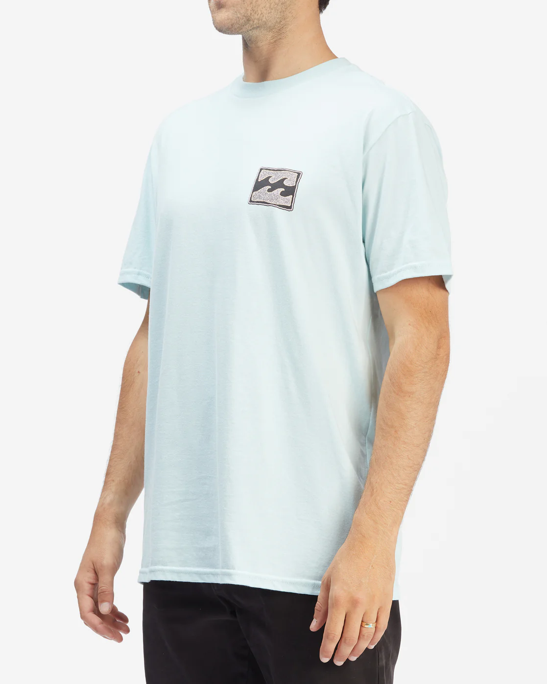 Billabong Crayon Wave Short Sleeve T-Shirt - Coastal Blue -Biliabong Outlet