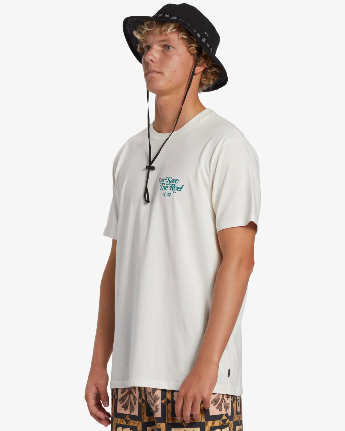 Billabong Coral Gardeners Lets Save The Reef Short Sleeve T-Shirt - Off White -Biliabong Outlet