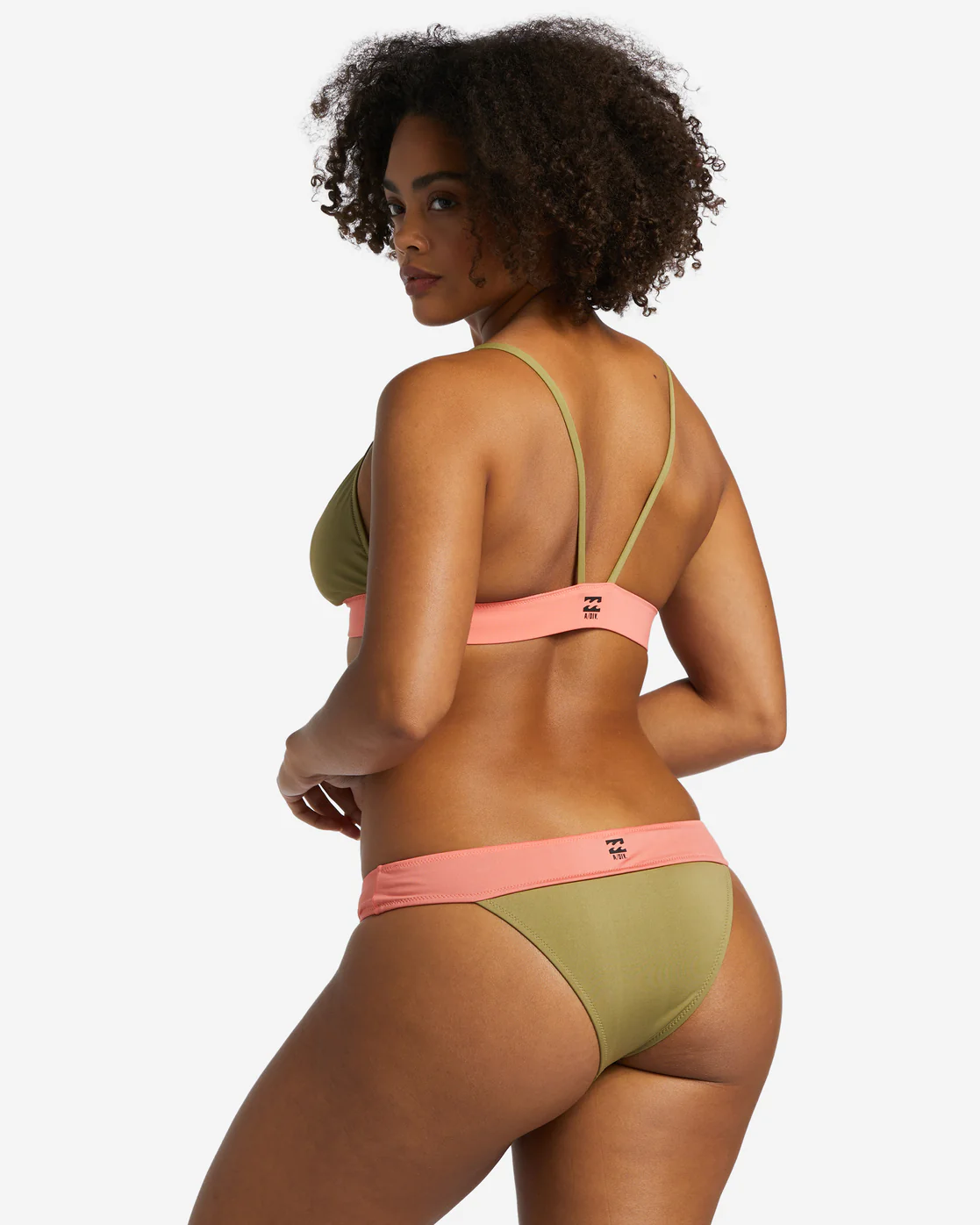 Billabong A/Div Banded Triangle Upf 50 Bikini Top - Cedar -Biliabong Outlet