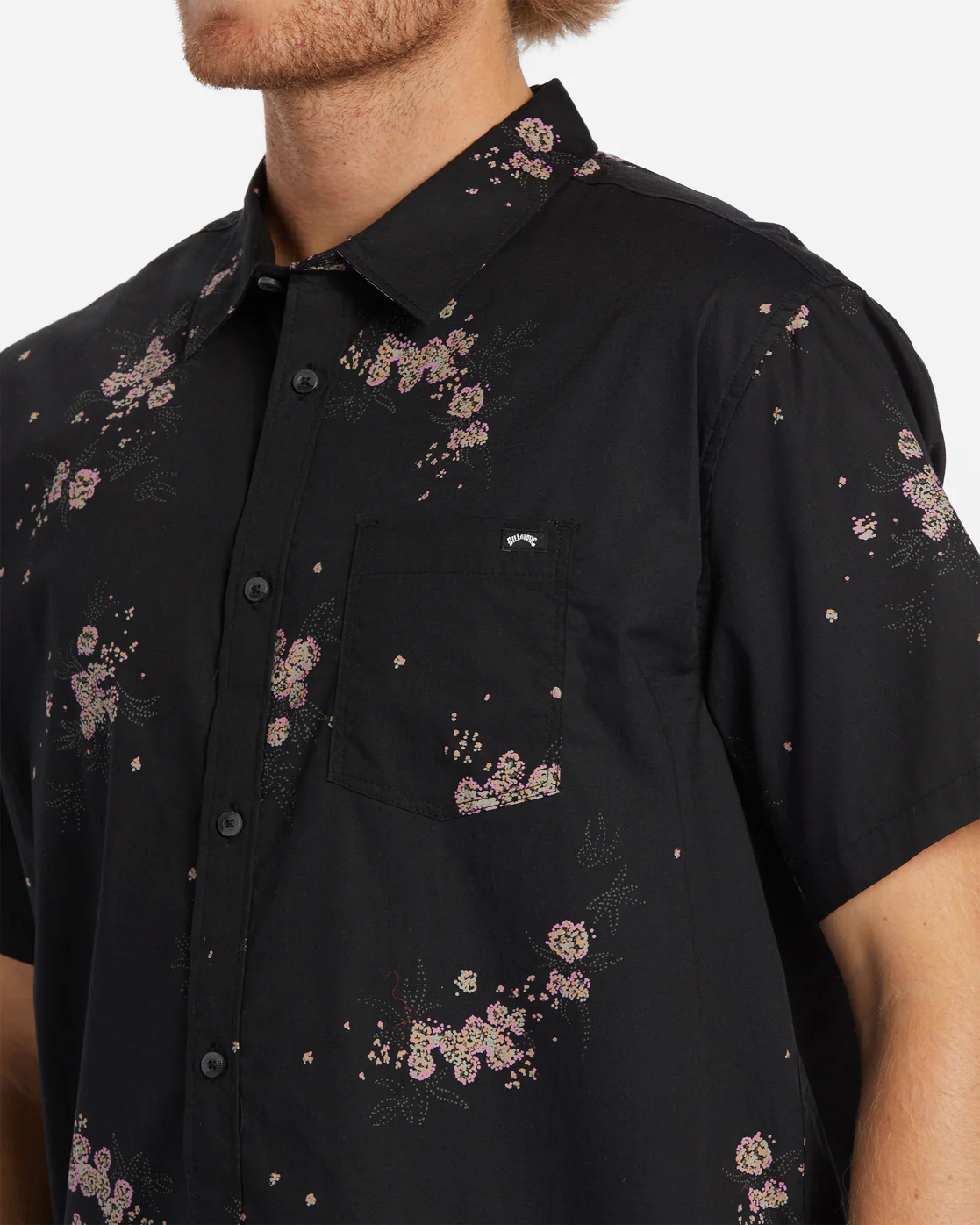 Billabong Sundays Mini Short Sleeve Shirt - Phantom -Biliabong Outlet