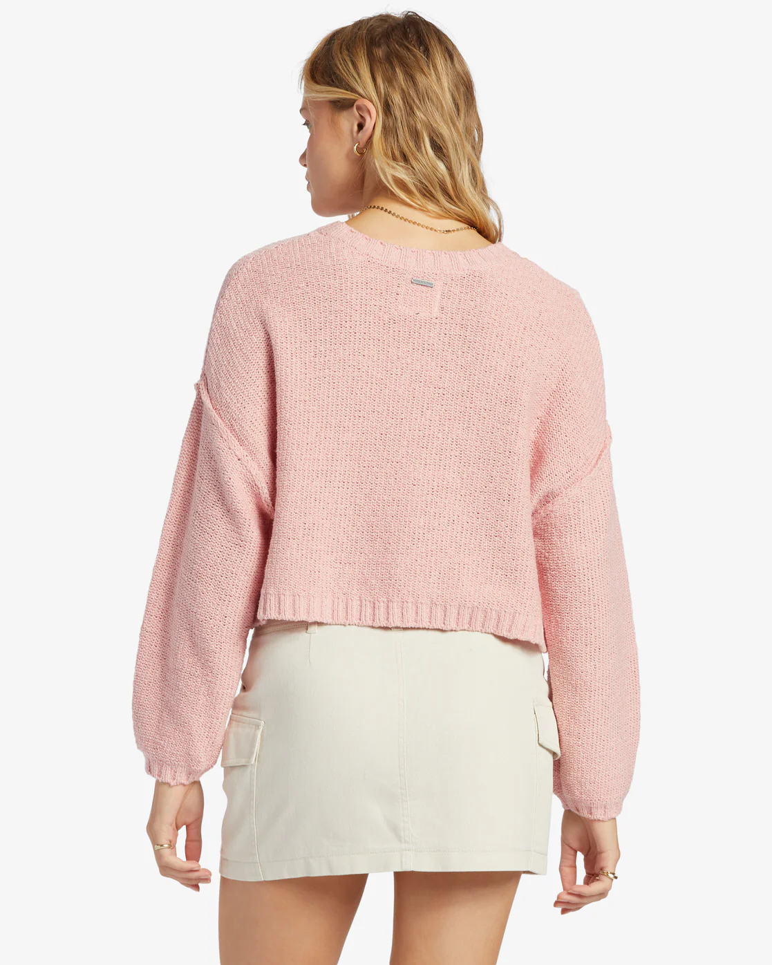 Billabong Shades Crew Neck Sweater - Light Sorbet -Biliabong Outlet