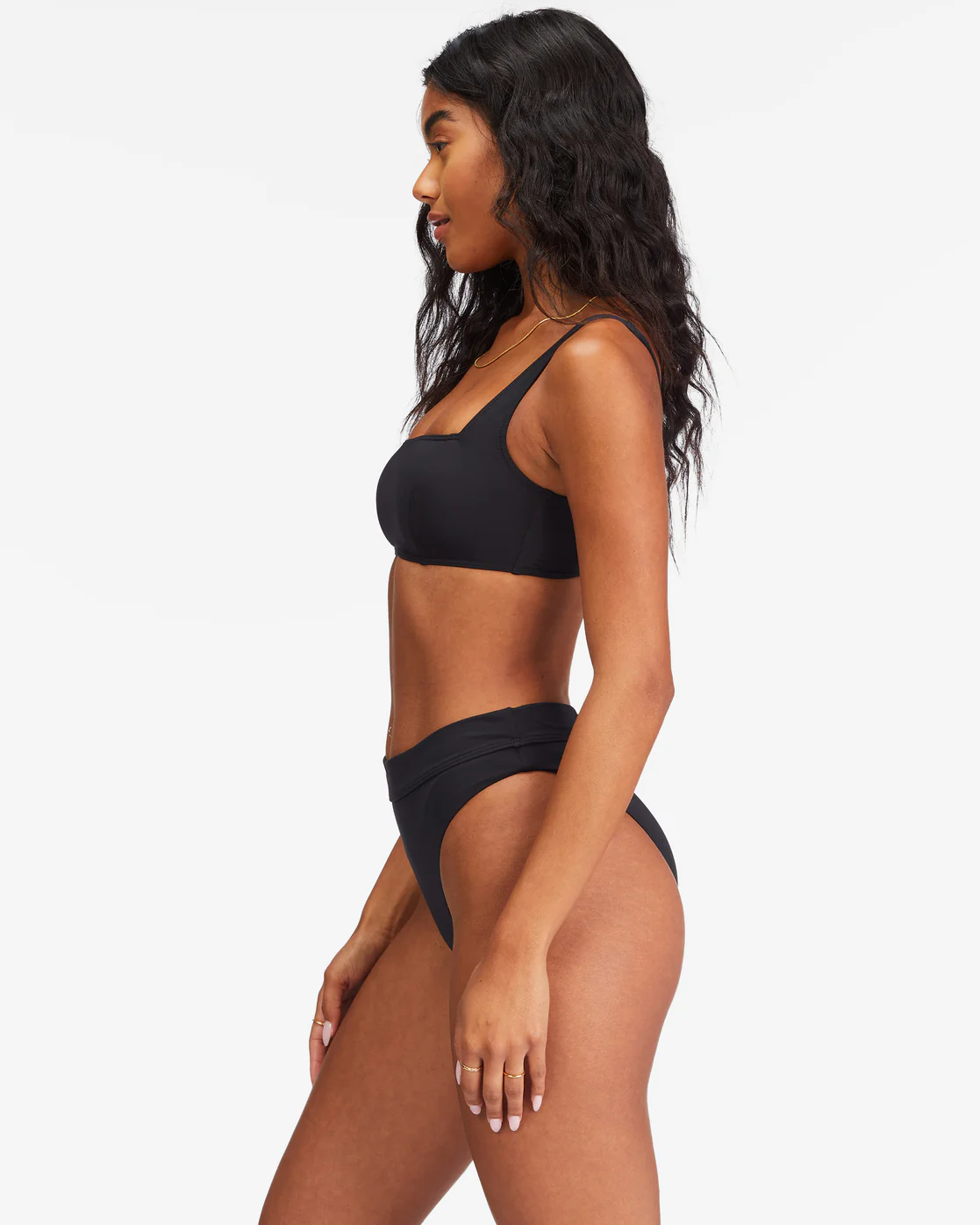 Billabong Sol Searcher Maui Rider Bikini Bottoms - Black Pebble -Biliabong Outlet