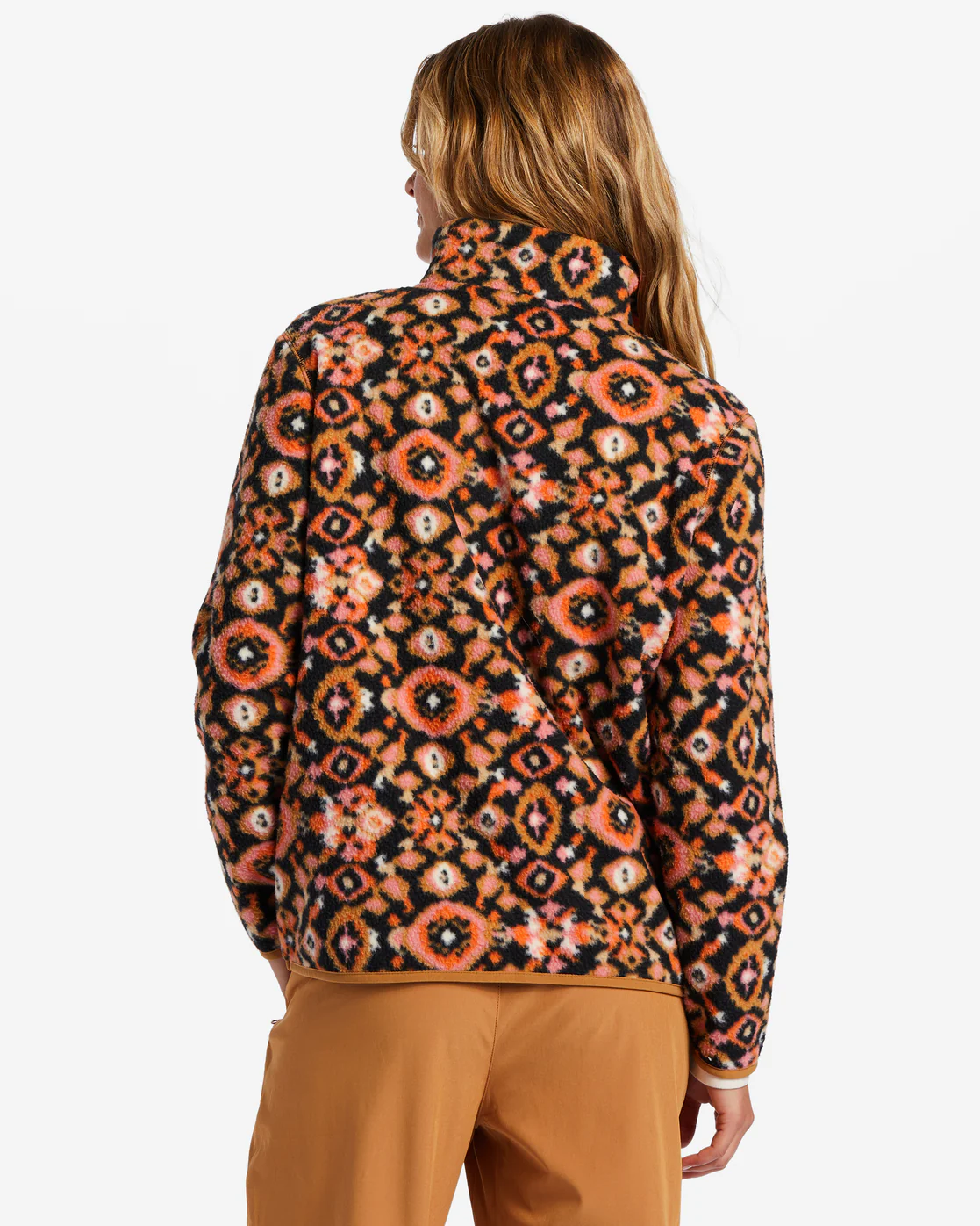 Billabong A/Div Boundary Mock 3 Half-Zip Pullover Sweatshirt - Papaya -Biliabong Outlet