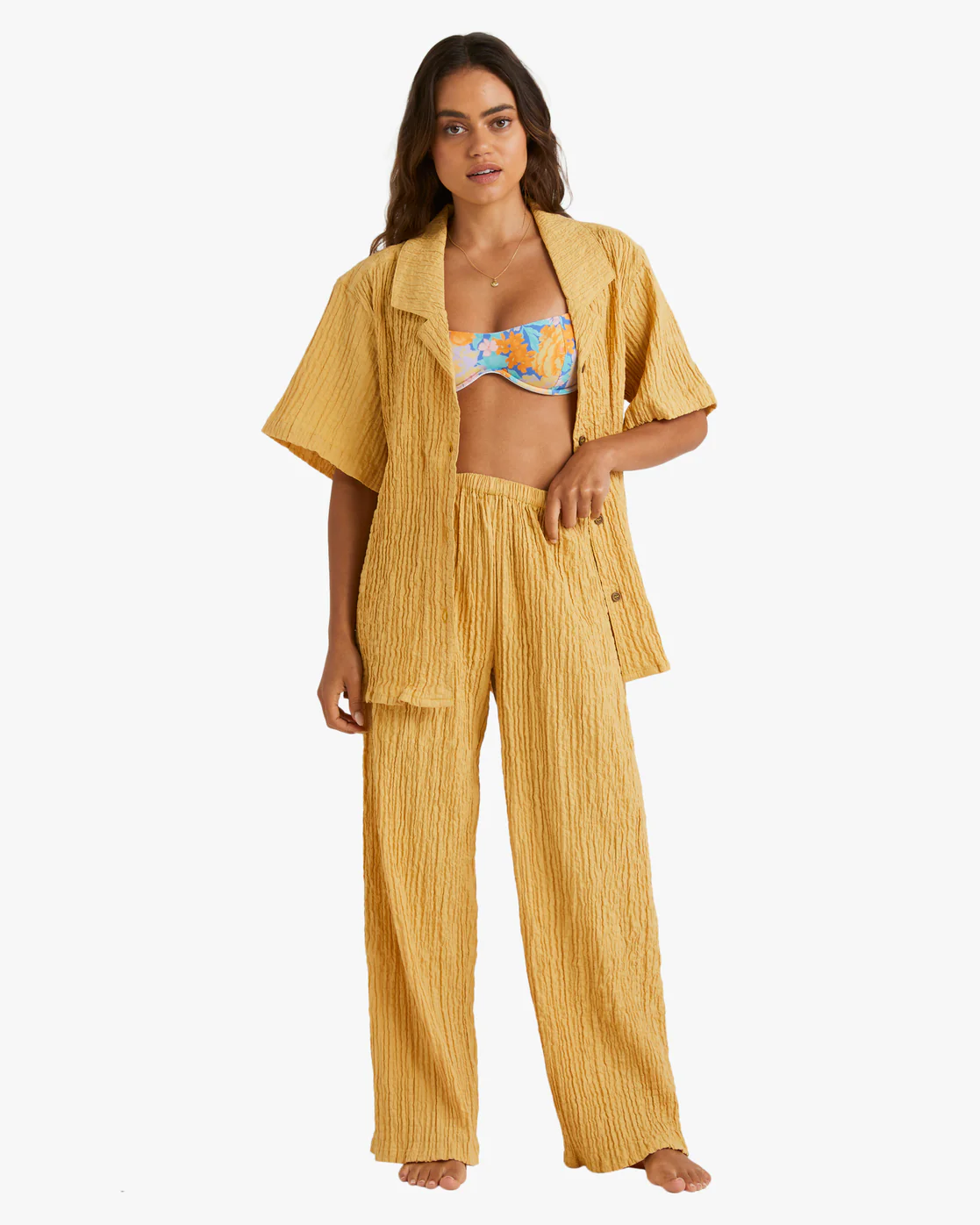 Billabong Julia Shirt Woven Shirt - Citrus -Biliabong Outlet