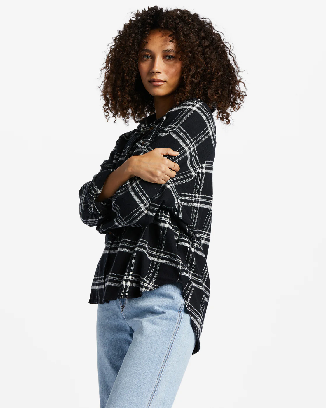 Billabong Best Time Long Sleeve Shirt - Black Pebble -Biliabong Outlet