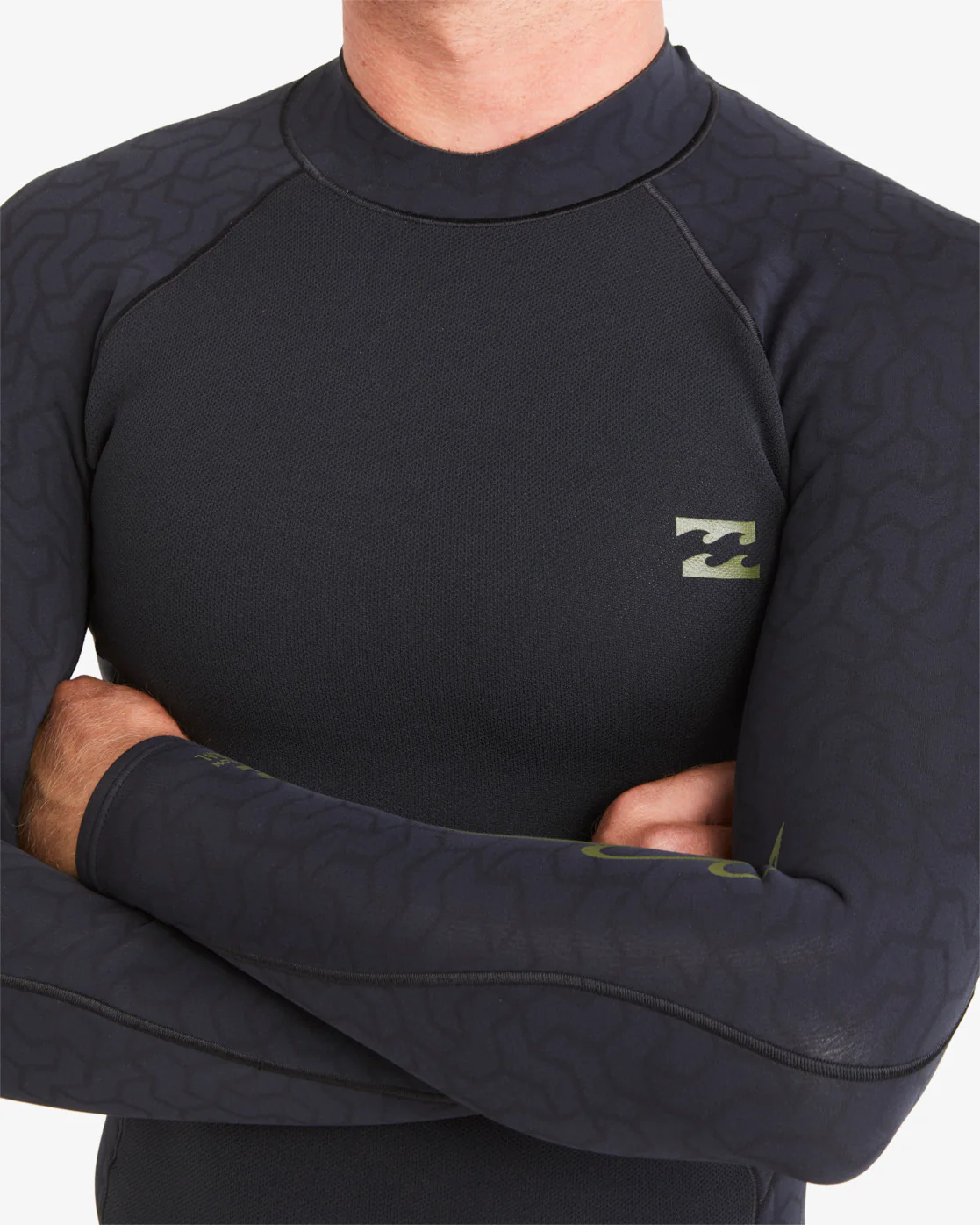 Billabong 1mm Revolution Natural Jkt Wetsuit Jacket - Black -Biliabong Outlet