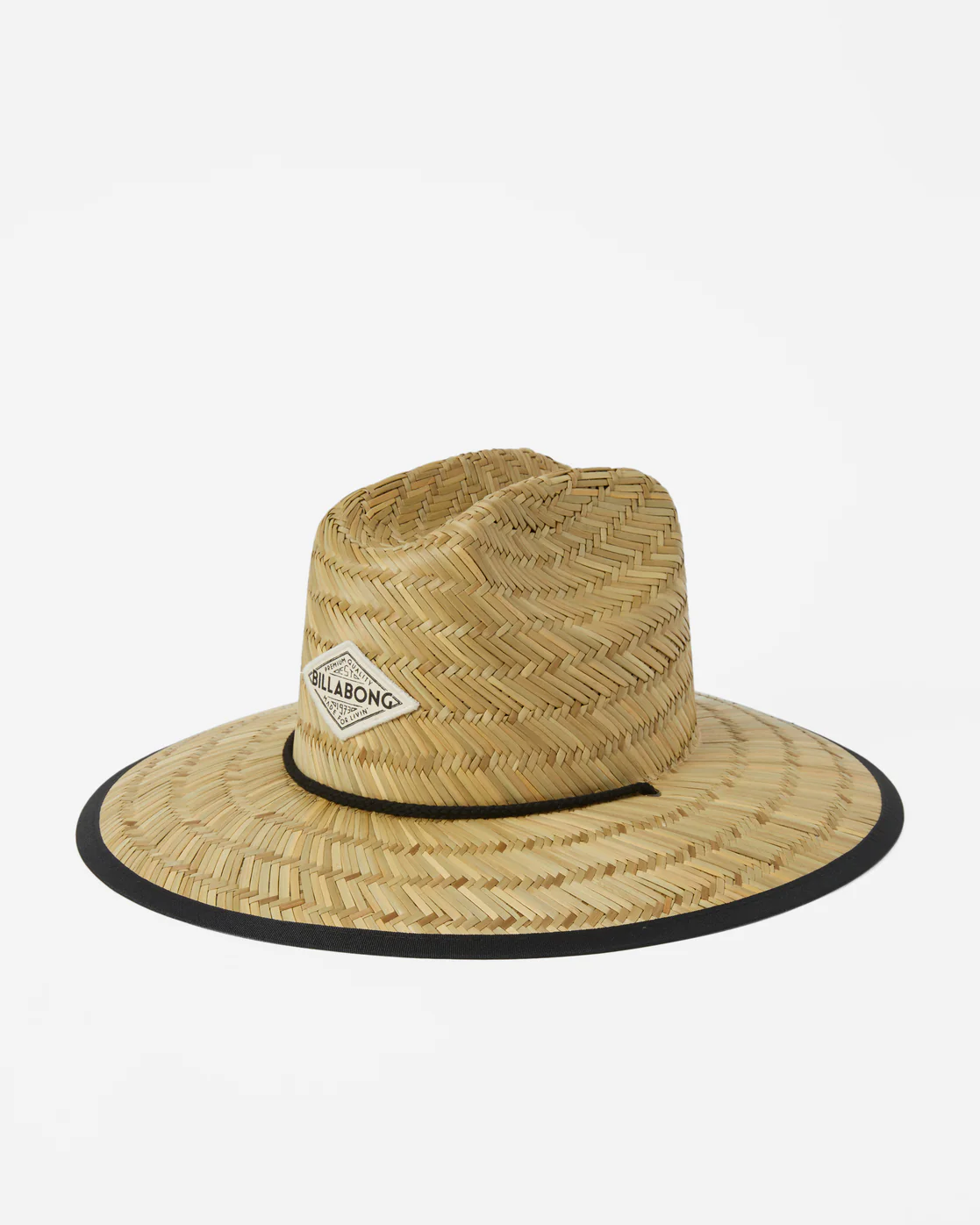 Billabong Tipton Straw Lifeguard Hat - Black Pebble -Biliabong Outlet