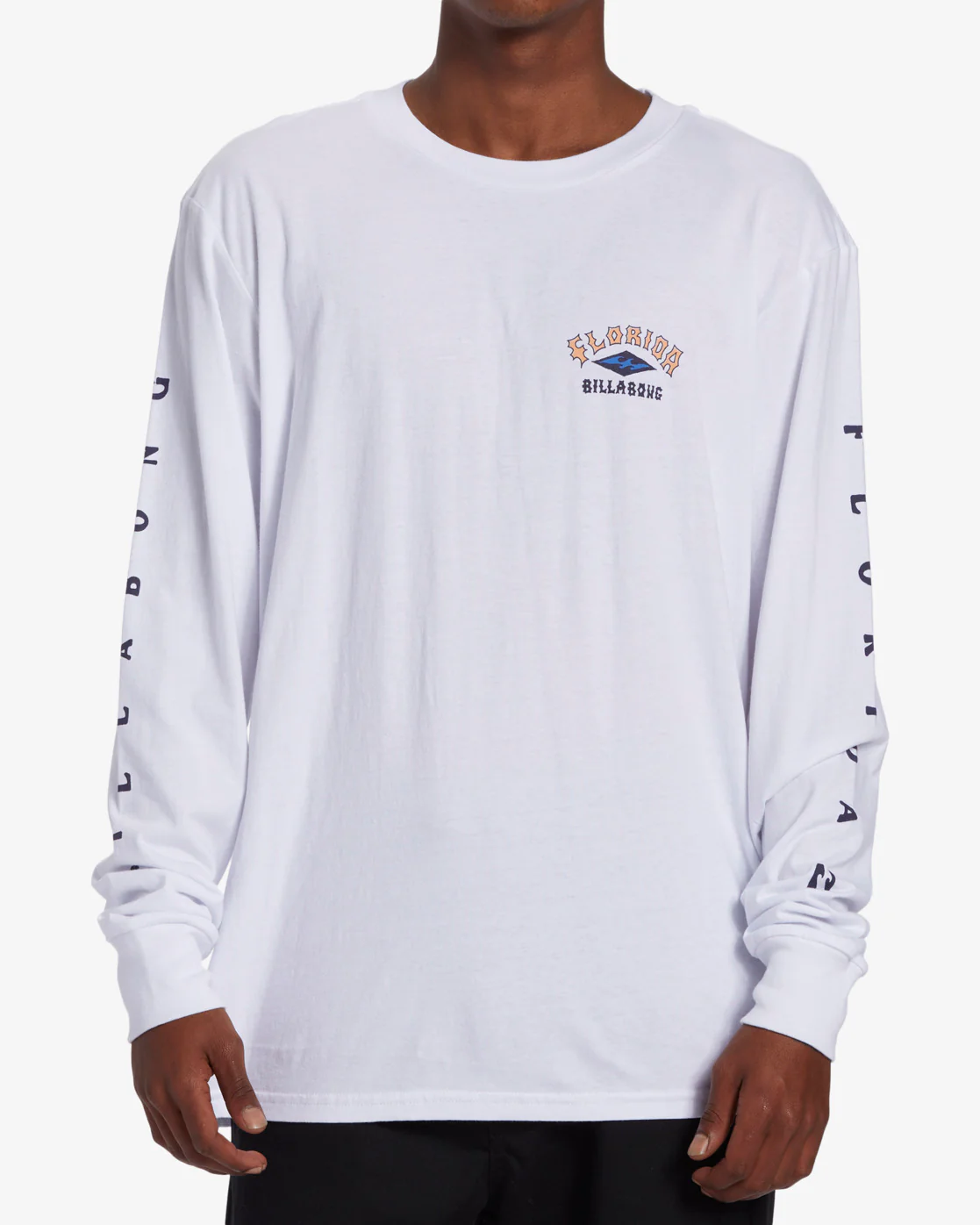 Billabong Arch Florida Long Sleeve T-Shirt - White -Biliabong Outlet