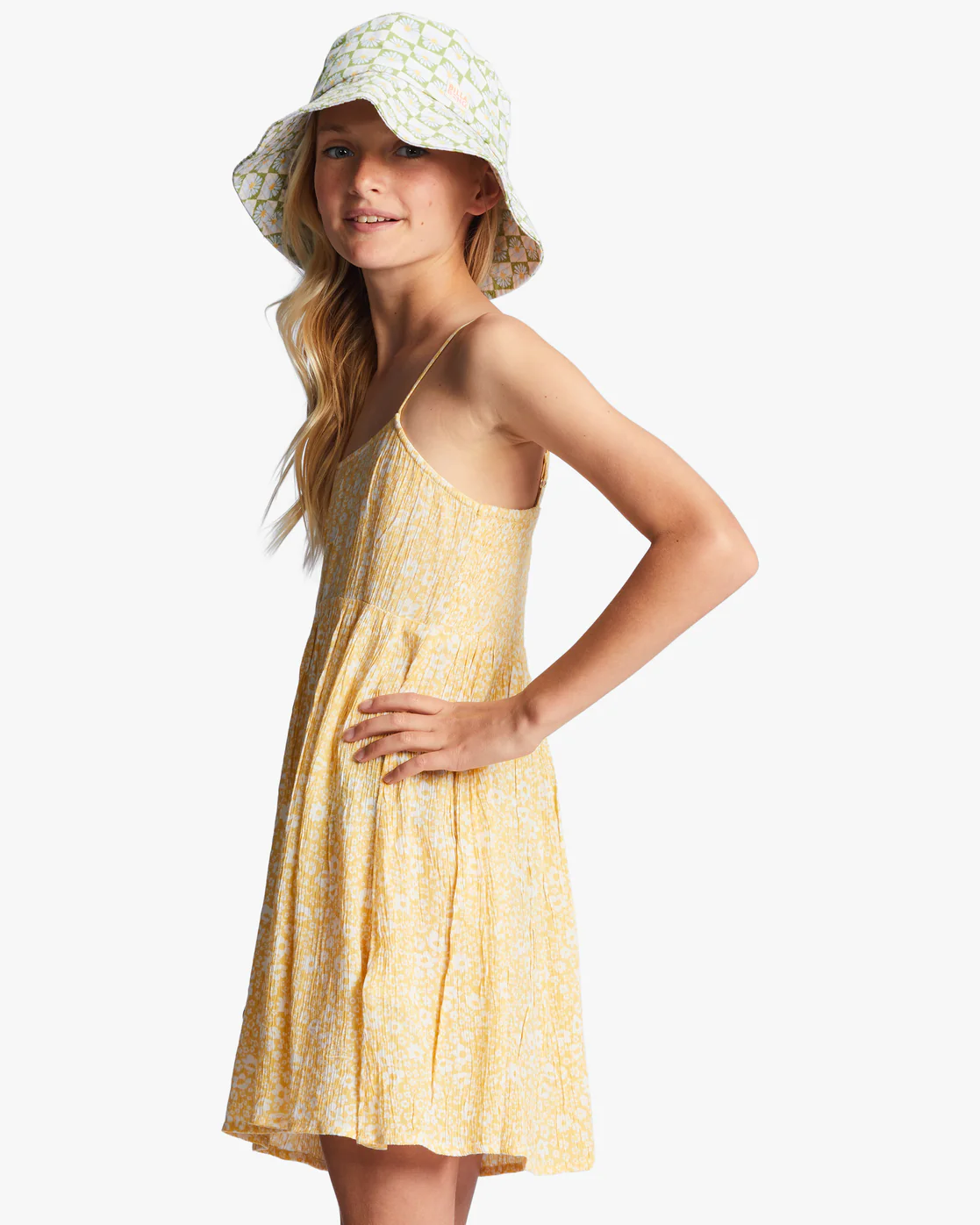 Billabong Girls 4-16 Sunshine Heart Mini Dress - Golden Peach -Biliabong Outlet