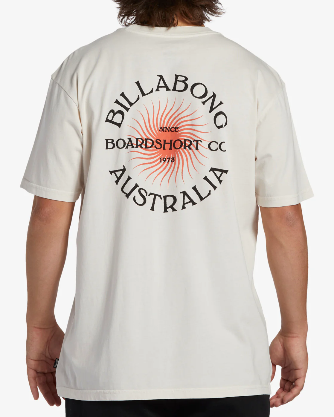 Billabong Connection Short Sleeve Wave Washed T-Shirt - Off White -Biliabong Outlet