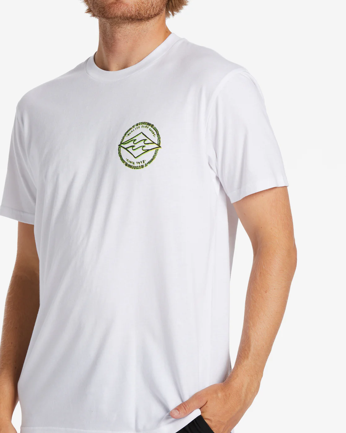 Billabong Rotor Diamond T-Shirt - White -Biliabong Outlet