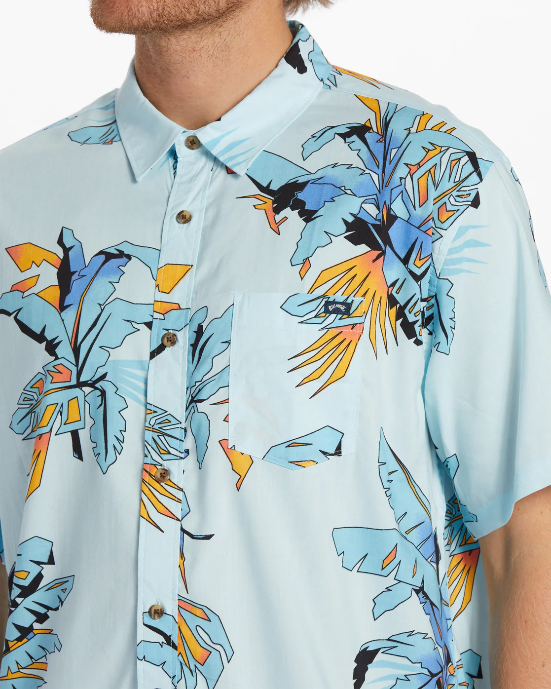 Billabong Sundays Short Sleeve Shirt - Coastal -Biliabong Outlet