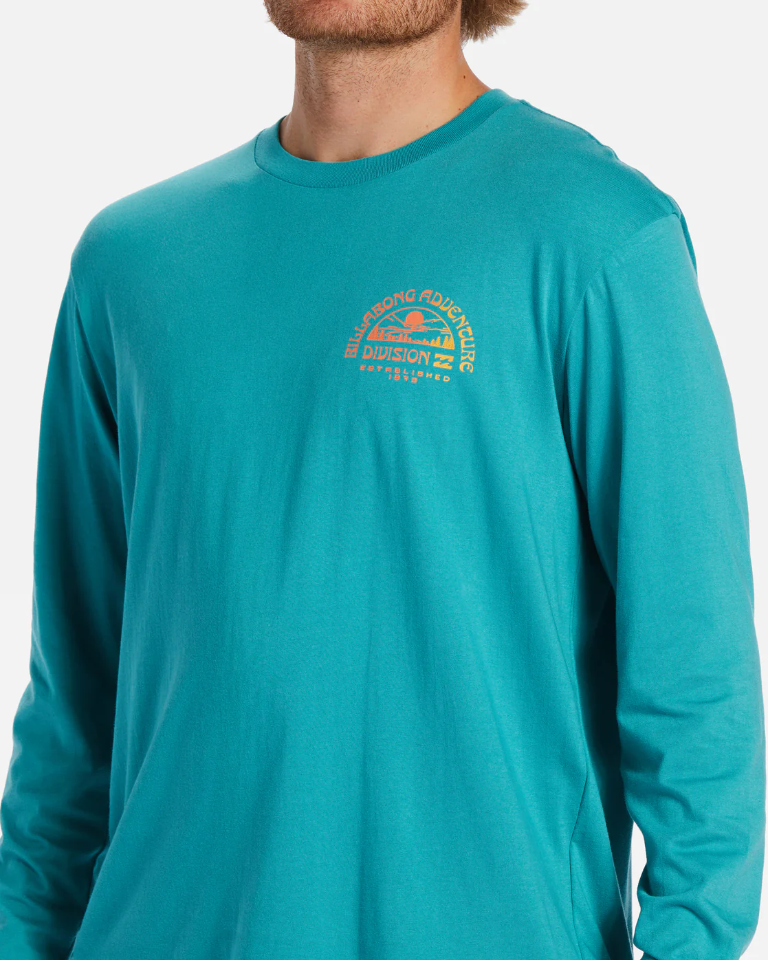 Billabong Highland Long Sleeve T-Shirt - Seagreen -Biliabong Outlet