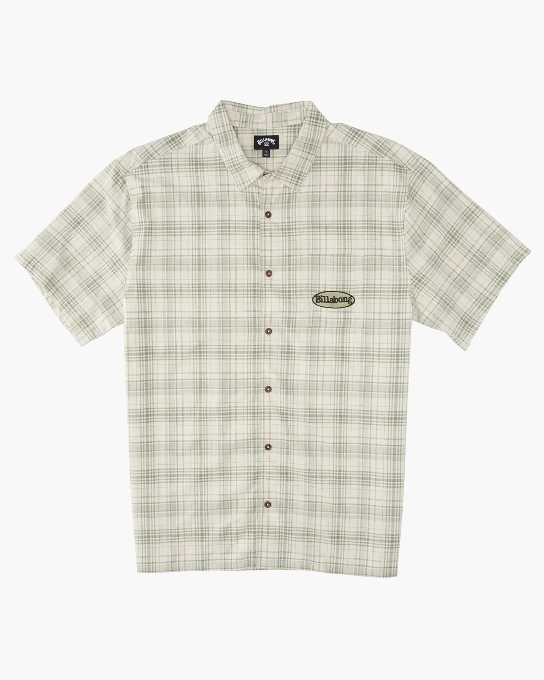 Billabong Daybreak Short Sleeve Shirt - Stone -Biliabong Outlet