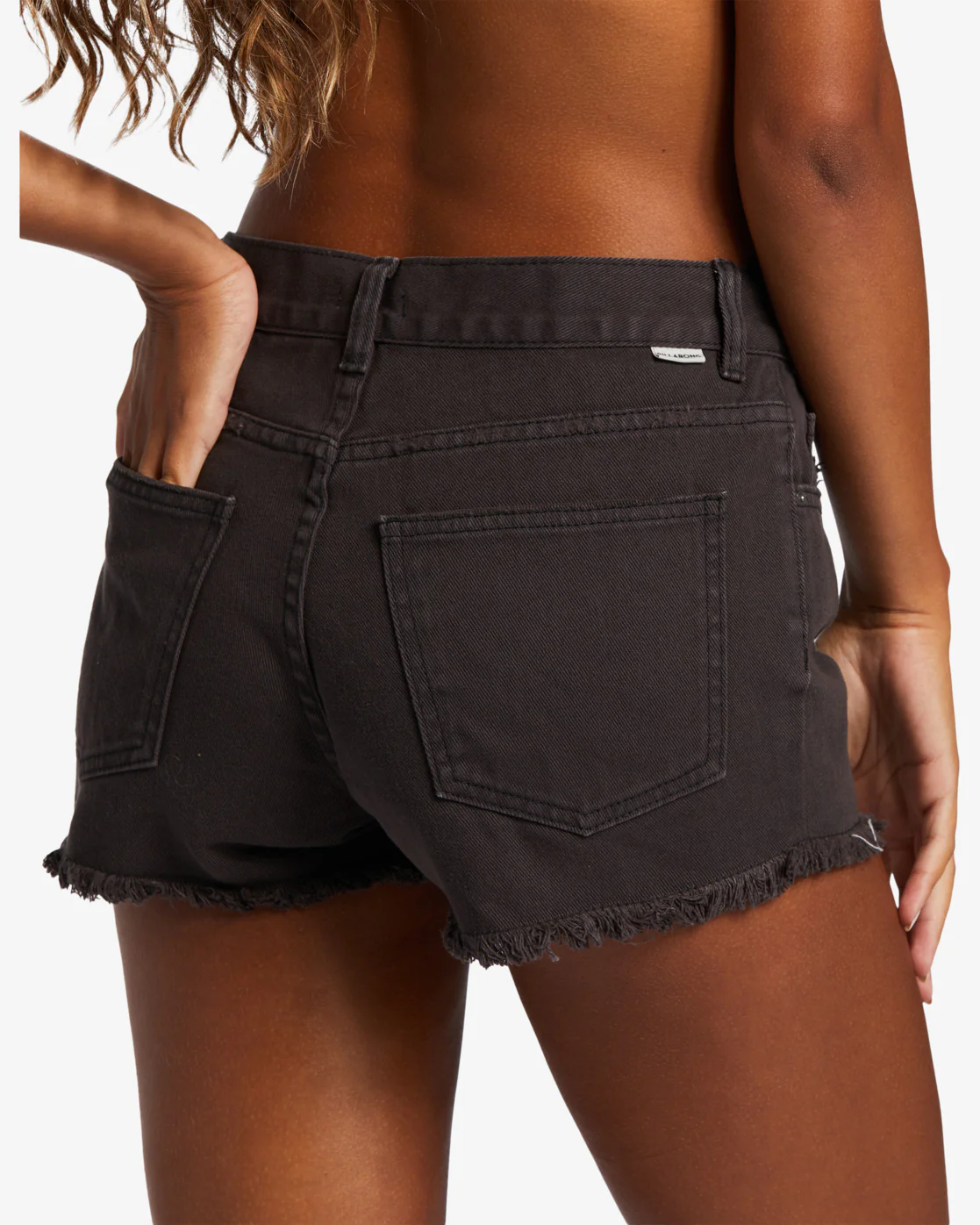 Billabong Drift Away Frayed Shorts - Black Pebble -Biliabong Outlet