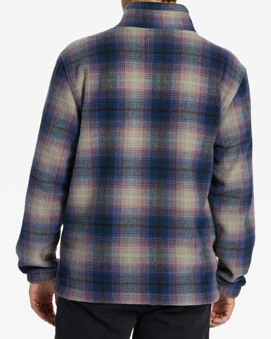 Billabong Boundary Half-Zip Mock Neck Fleece - Dark Blue -Biliabong Outlet