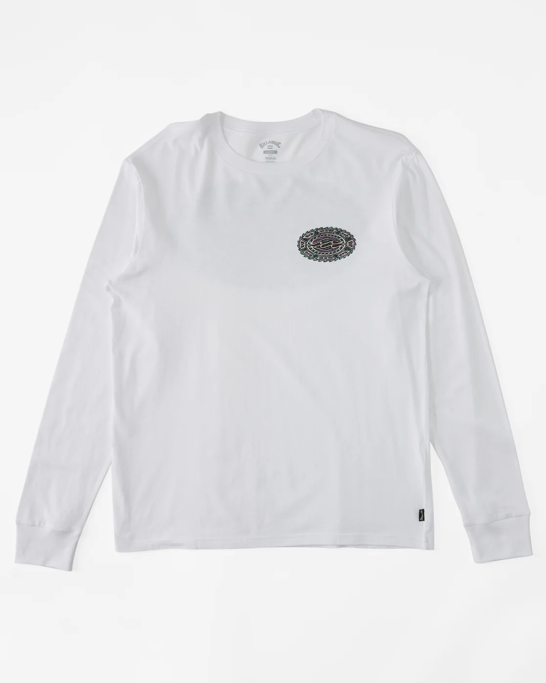 Billabong Crayon Wave Long Sleeve T-Shirt - White -Biliabong Outlet