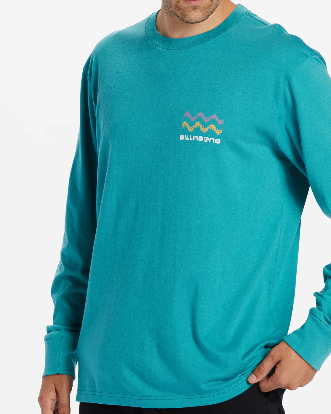 Billabong Fragment Long Sleeve T-Shirt - Seagreen -Biliabong Outlet