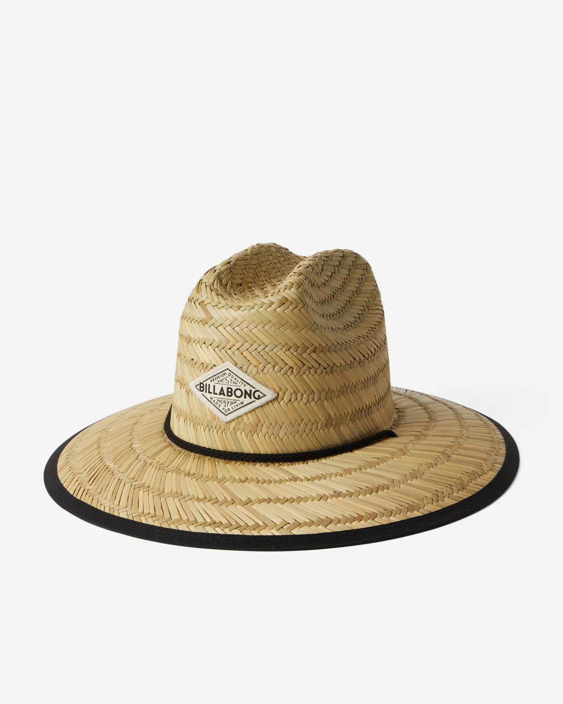 Billabong Tipton Straw Lifeguard Hat - Black Pebble 2 -Biliabong Outlet