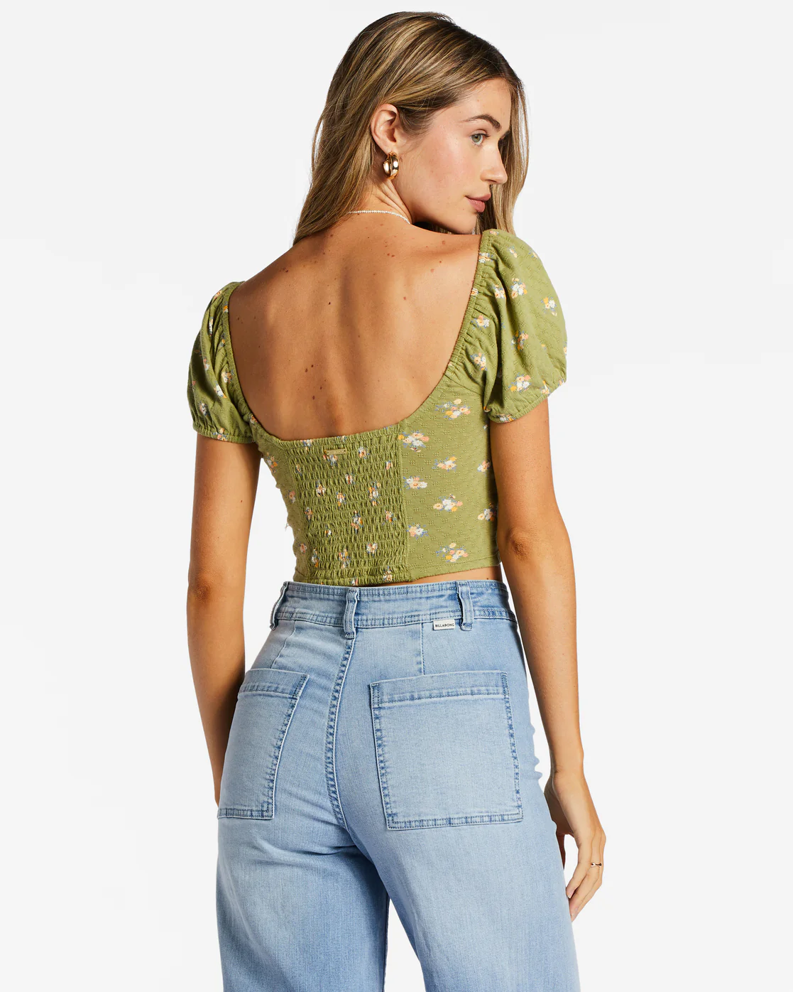 Billabong Sweet Memory Knitted Top - Green Eyes -Biliabong Outlet