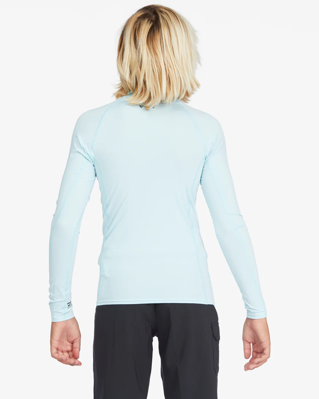 Billabong Boys All Day Wave Performance Fit Long Sleeve Rashguard - Coastal -Biliabong Outlet