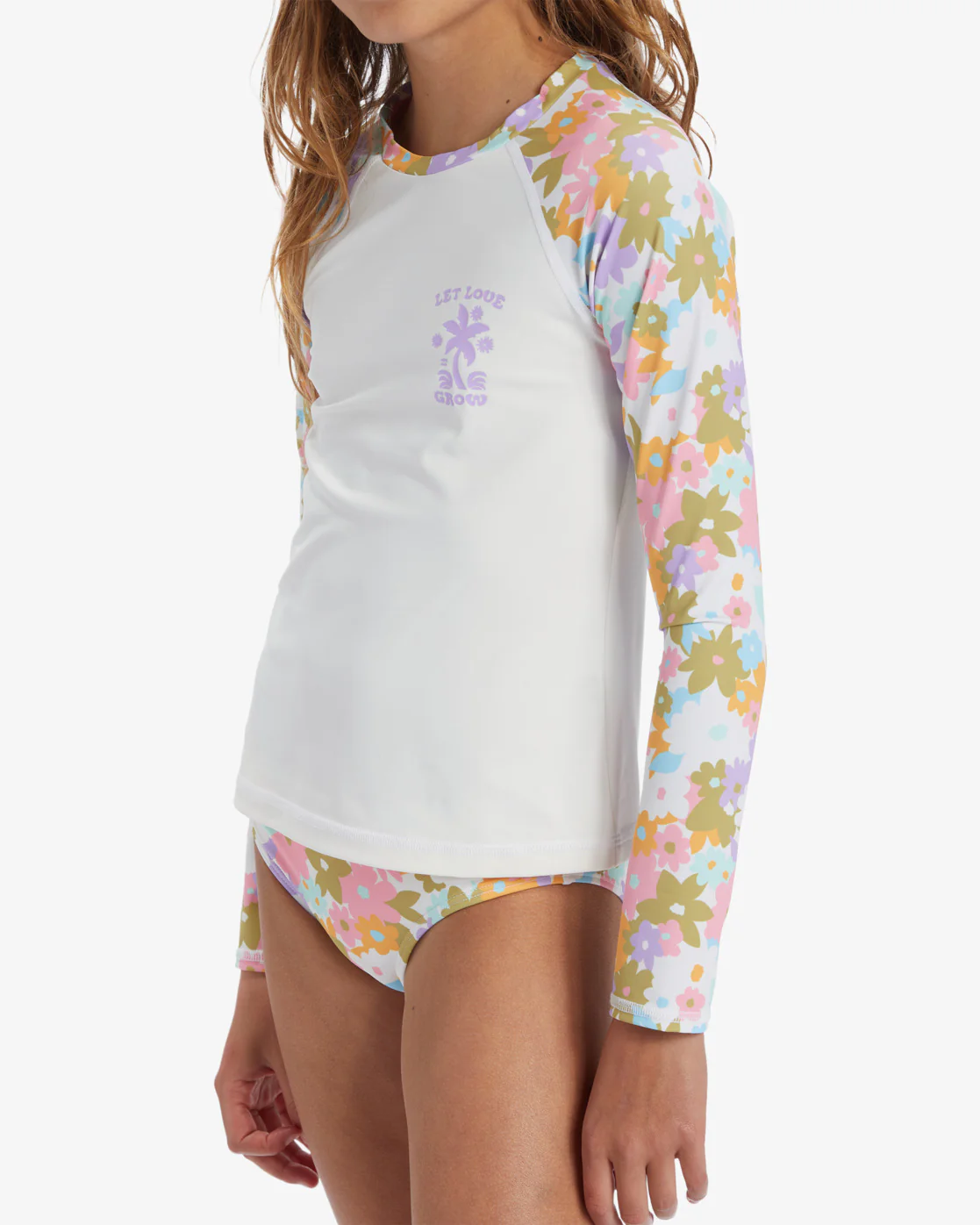 Billabong Girls Kissed By The Sun Long Sleeve Rashguard - Multi -Biliabong Outlet